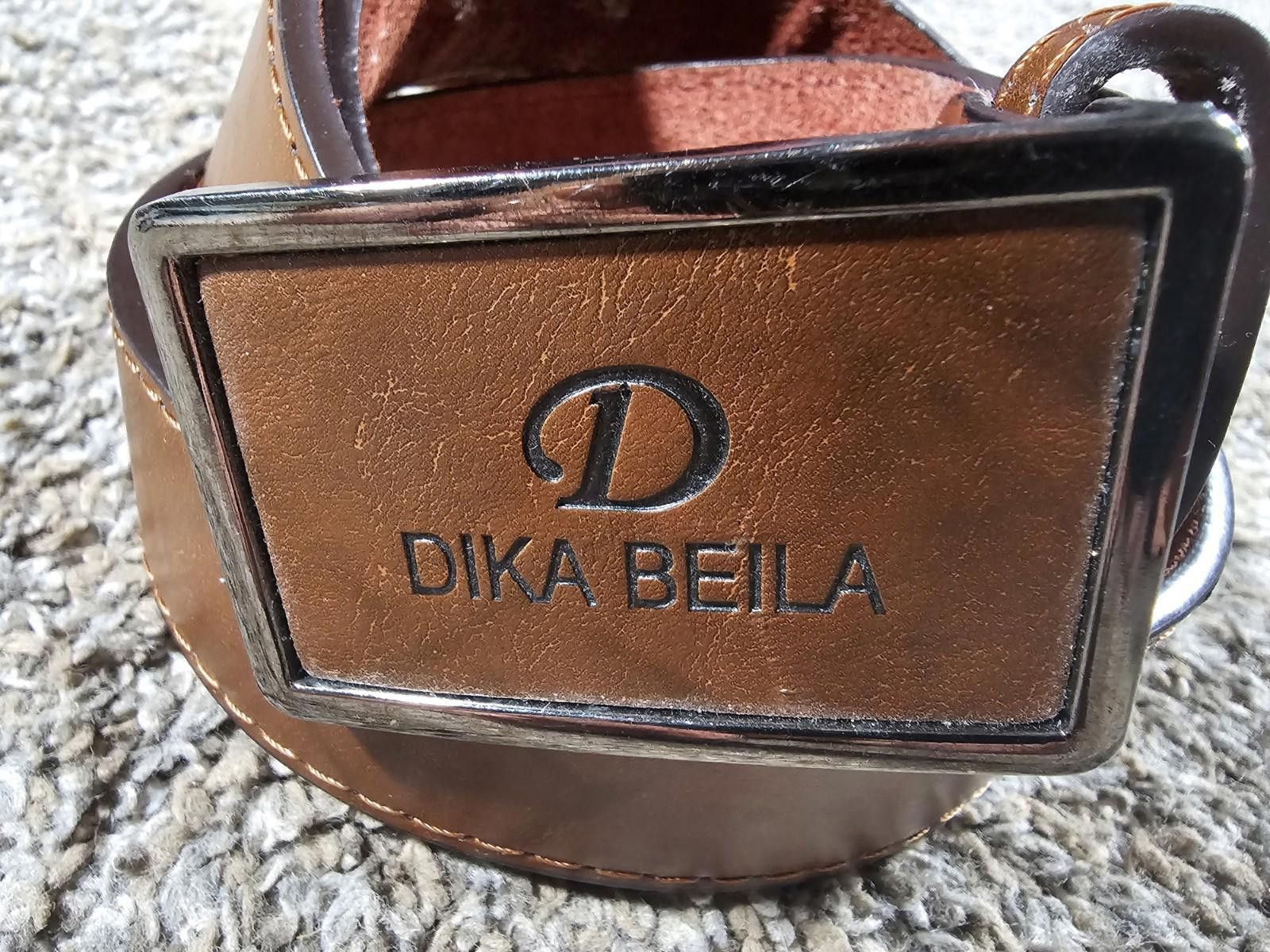 Designer DIKA BEILA Mens Leather Belt Brown Very Soft Size ONE SIZE - 2 Thumbnail