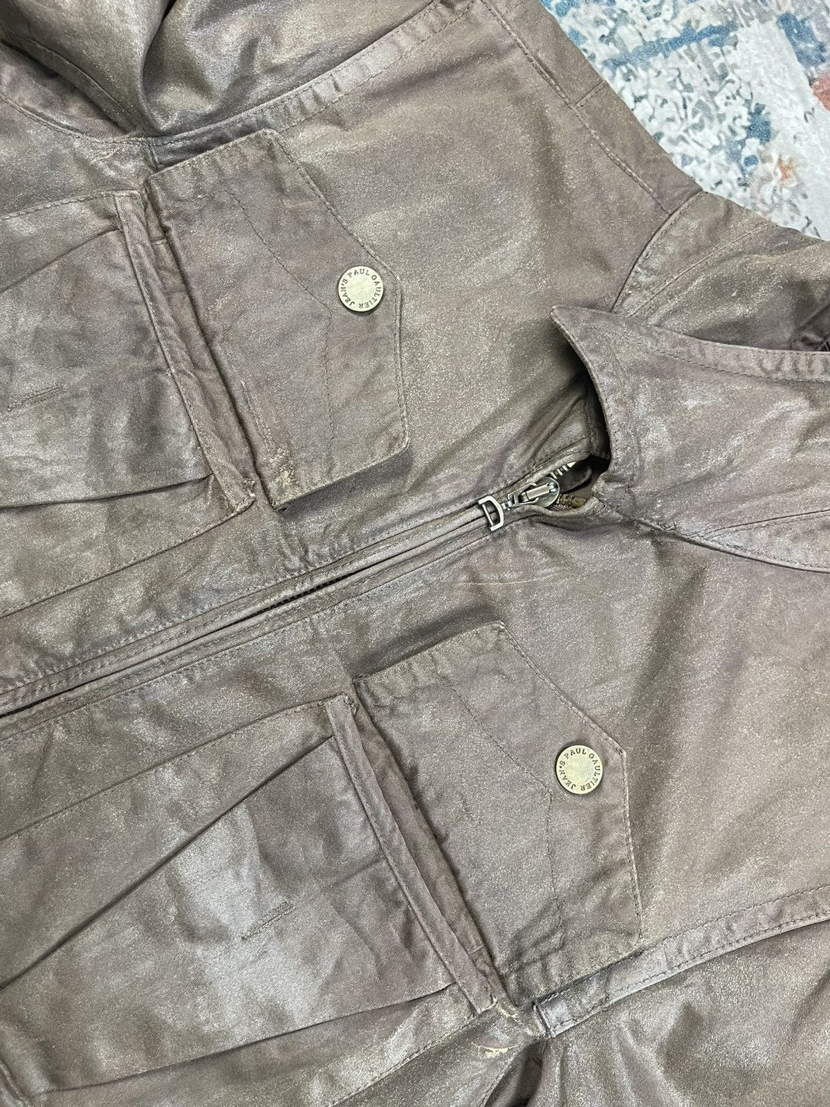 Jean Paul Gaultier Jean Paul Gaultier Utility Waxed Field Jacket Size US M / EU 48-50 / 2 - 8 Thumbnail
