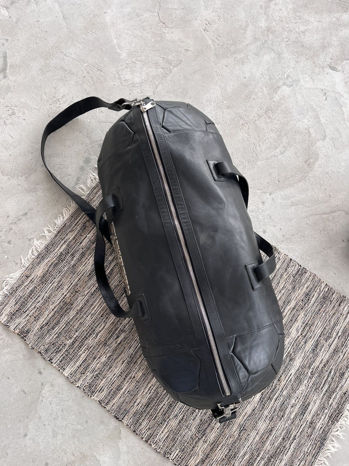 Dirk Bikkembergs Archive Dirk Bikkembergs FW 2007 Rare Leather Football Bag Size ONE SIZE - 6 Thumbnail