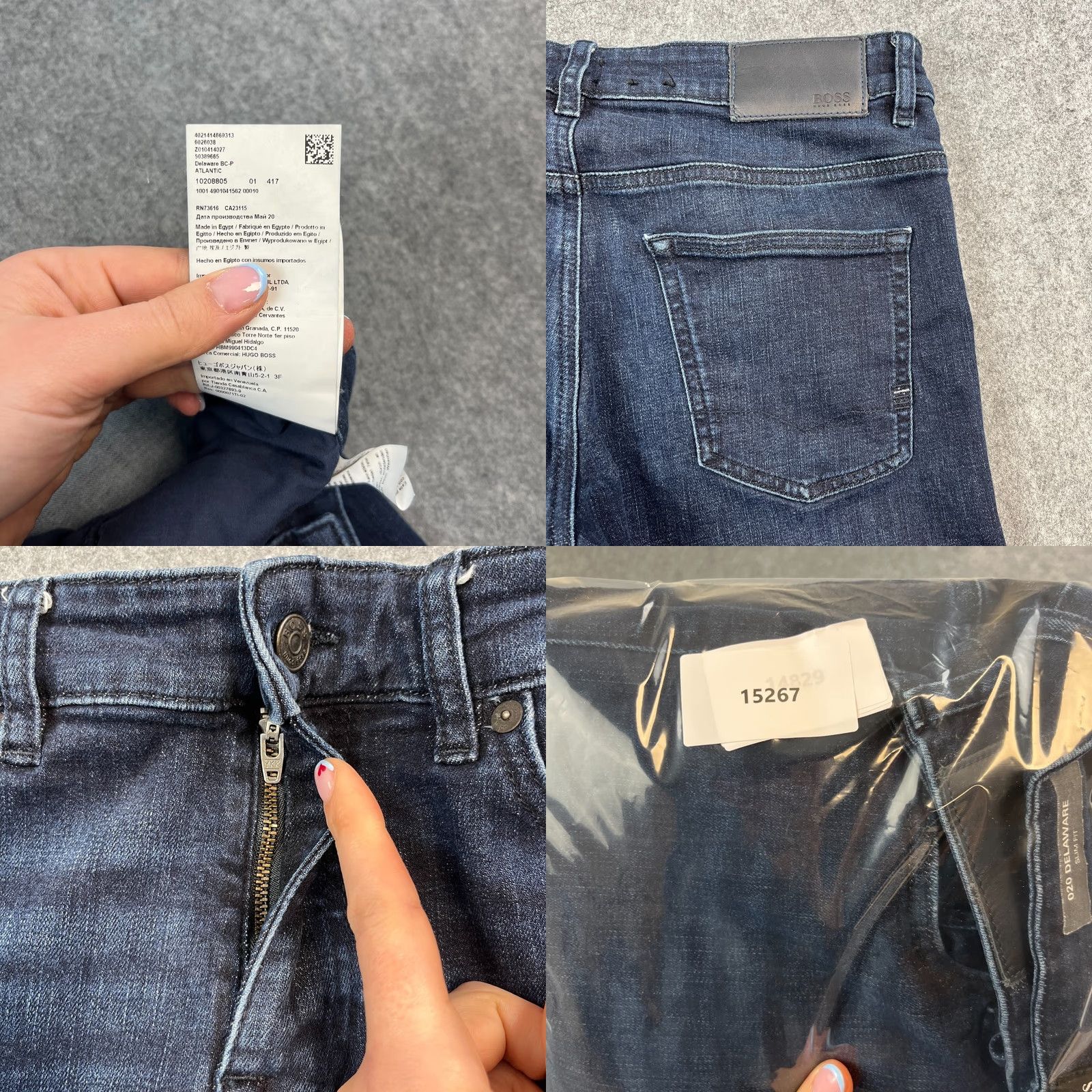 Hugo Boss HUGO BOSS Jeans Slim Tapered 32 32 Dark Wash Blue Stretch Delaware Denim 5-Pocket Mens Regular 32 in Dark Blue Pattern No Pattern Mens Jeans Size US 32 / EU 48 - 9 Thumbnail