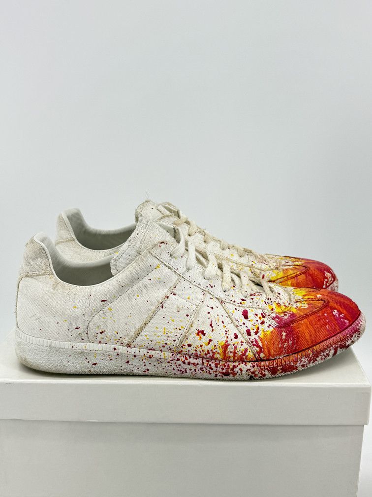 Maison Margiela Maison Margiela Low “Paint Splatter” White