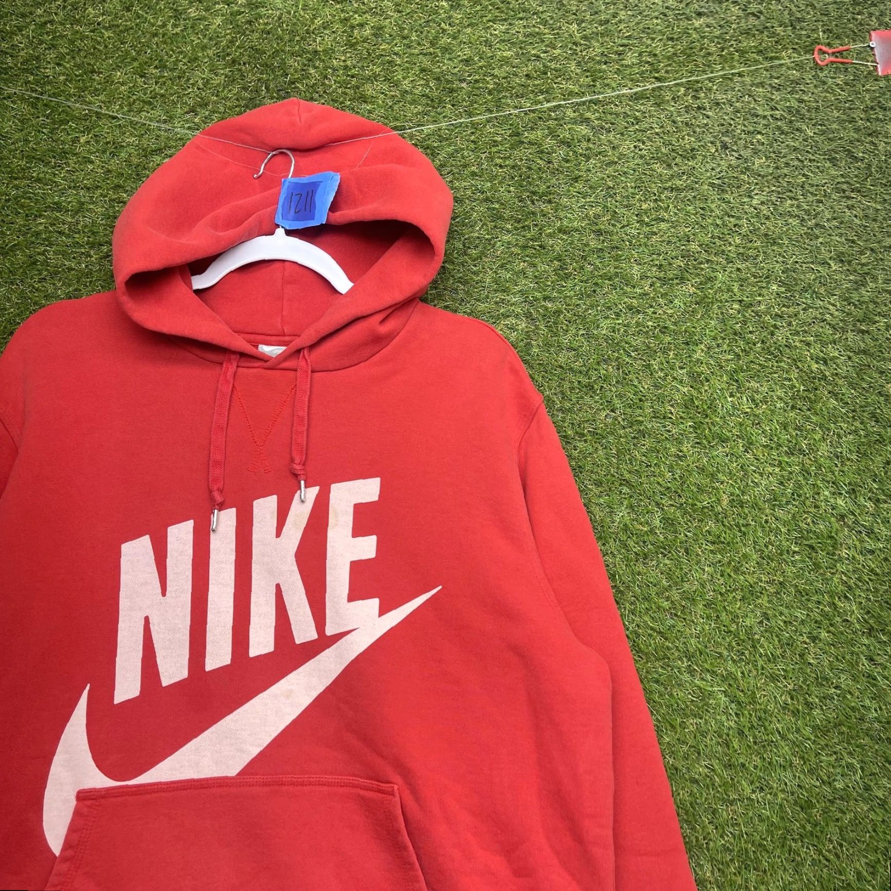 Nike Nike Sportswear Hoodie Mens XL Red Pullover Sweatshirt Big Graphic Logo Fleece Size US XL / EU 56 / 4 - 2 Thumbnail
