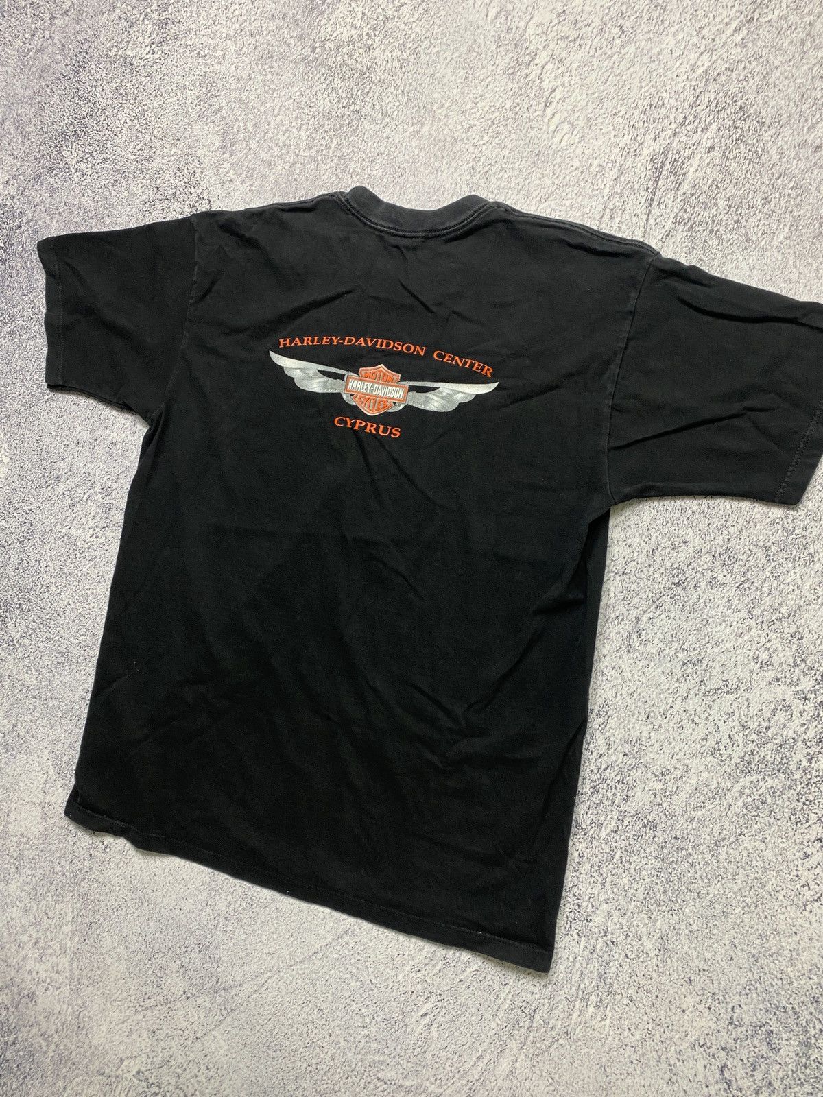 Harley Davidson × Vintage Vintage 1996 Harley Davidson Cyprus T-shirt Size US XL / EU 56 / 4 - 10 Thumbnail