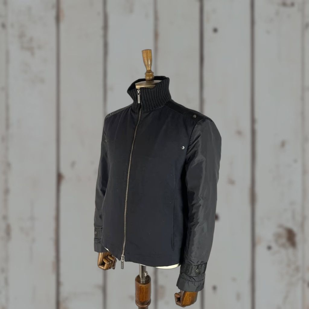 Vintage Bikkembergs Mens Bomber Jacket Black Cotton Full Zip M Regular Size Jacket Size US M / EU 48-50 / 2 - 1 Thumbnail