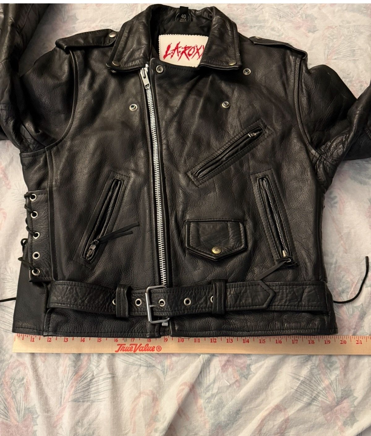 L.A. Roxx Vintage La Roxx Leather Jacket | Size 40 | Made in USA Size US S / EU 44-46 / 1 - 13 Thumbnail