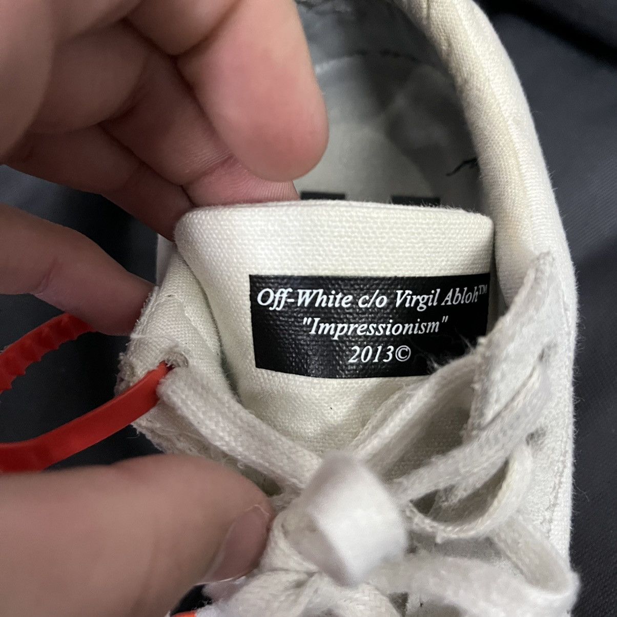 Off-White Off White Vulcanized Sneaker Size US 5.5 / EU 38 - 13 Thumbnail