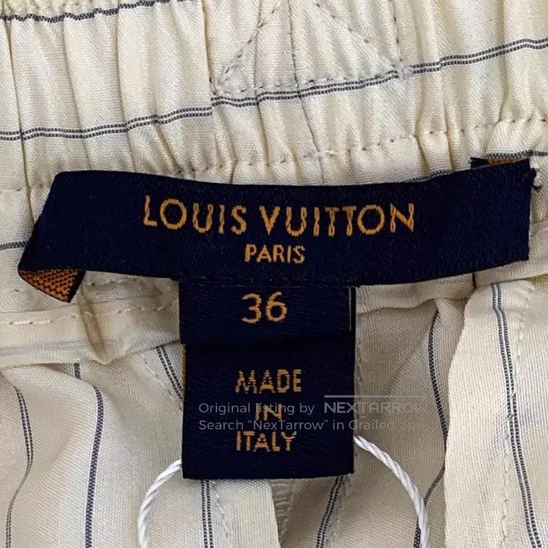 Louis Vuitton Louis Vuitton 23 Beige Vertical Stripe Silk Strappy Straig Size US 36 / EU 52 - 5 Thumbnail