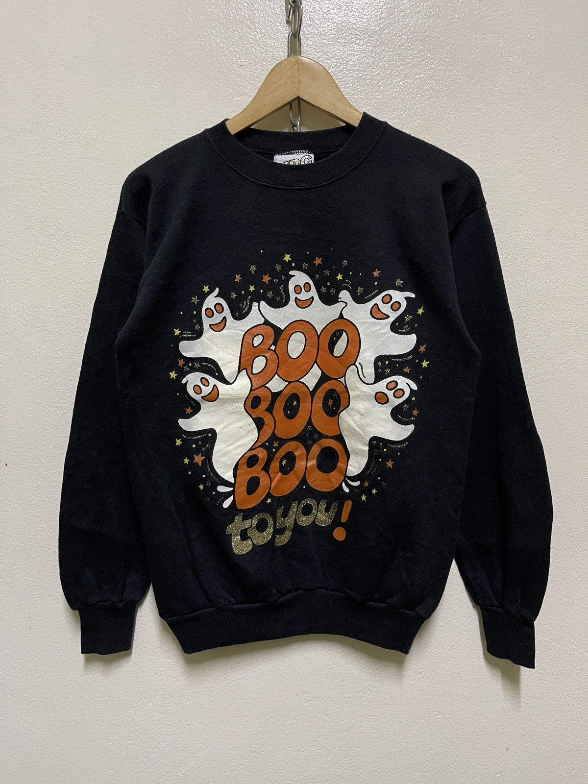 Vintage Boo To You Ghost Sweatshirt Vintage Size US S / EU 44-46 / 1 - 1 Thumbnail
