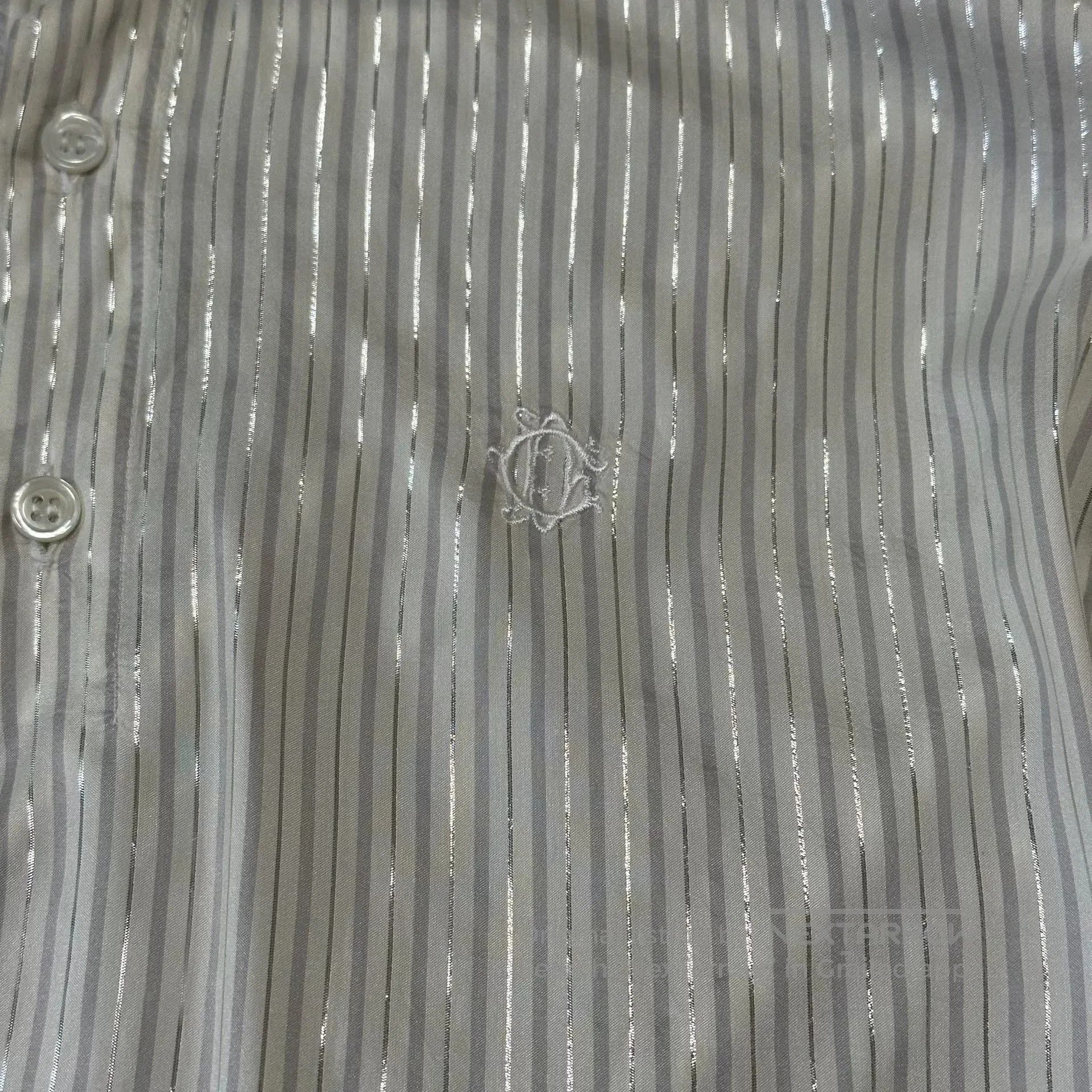 Dior Dior High Gold Thread Court Backless Blouse. Size S / US 4 / IT 40 - 2 Thumbnail