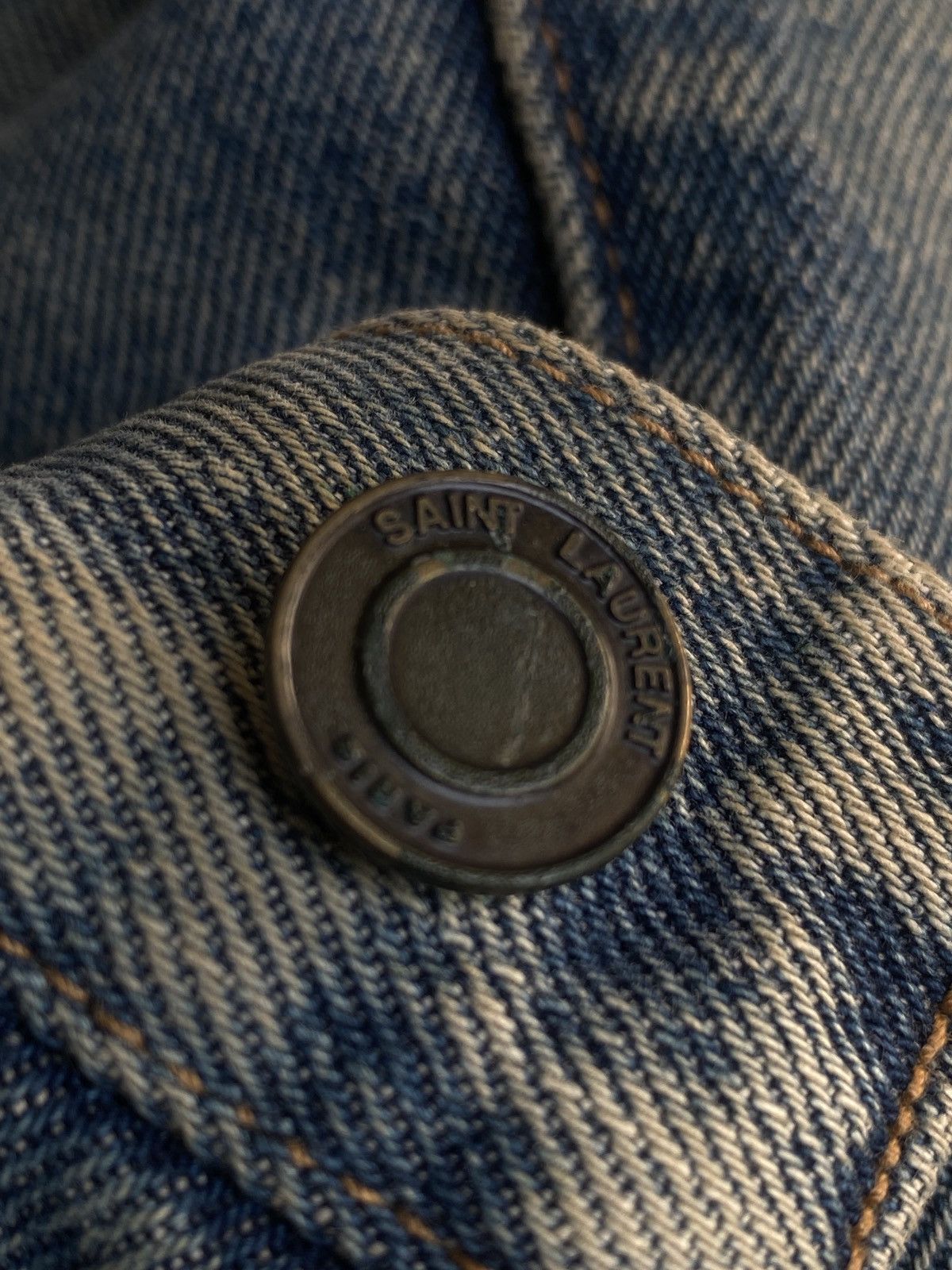 Saint Laurent Paris Saint Laurent Paris - Surf Sound D01 Distressed Crash Denim Size US 32 / EU 48 - 13 Thumbnail