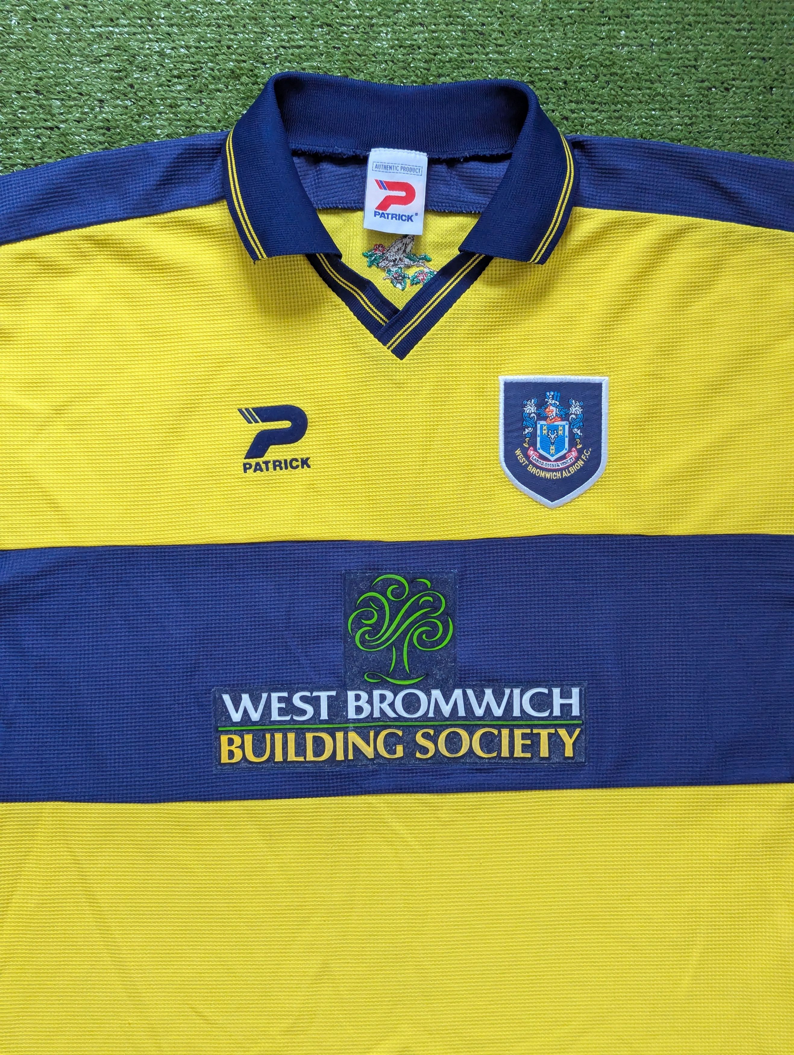 Other WEST BROMWICH ALBION 1999/2001 AWAY FOOTBALL SHIRT PATRICK Size US L / EU 52-54 / 3 - 6 Thumbnail