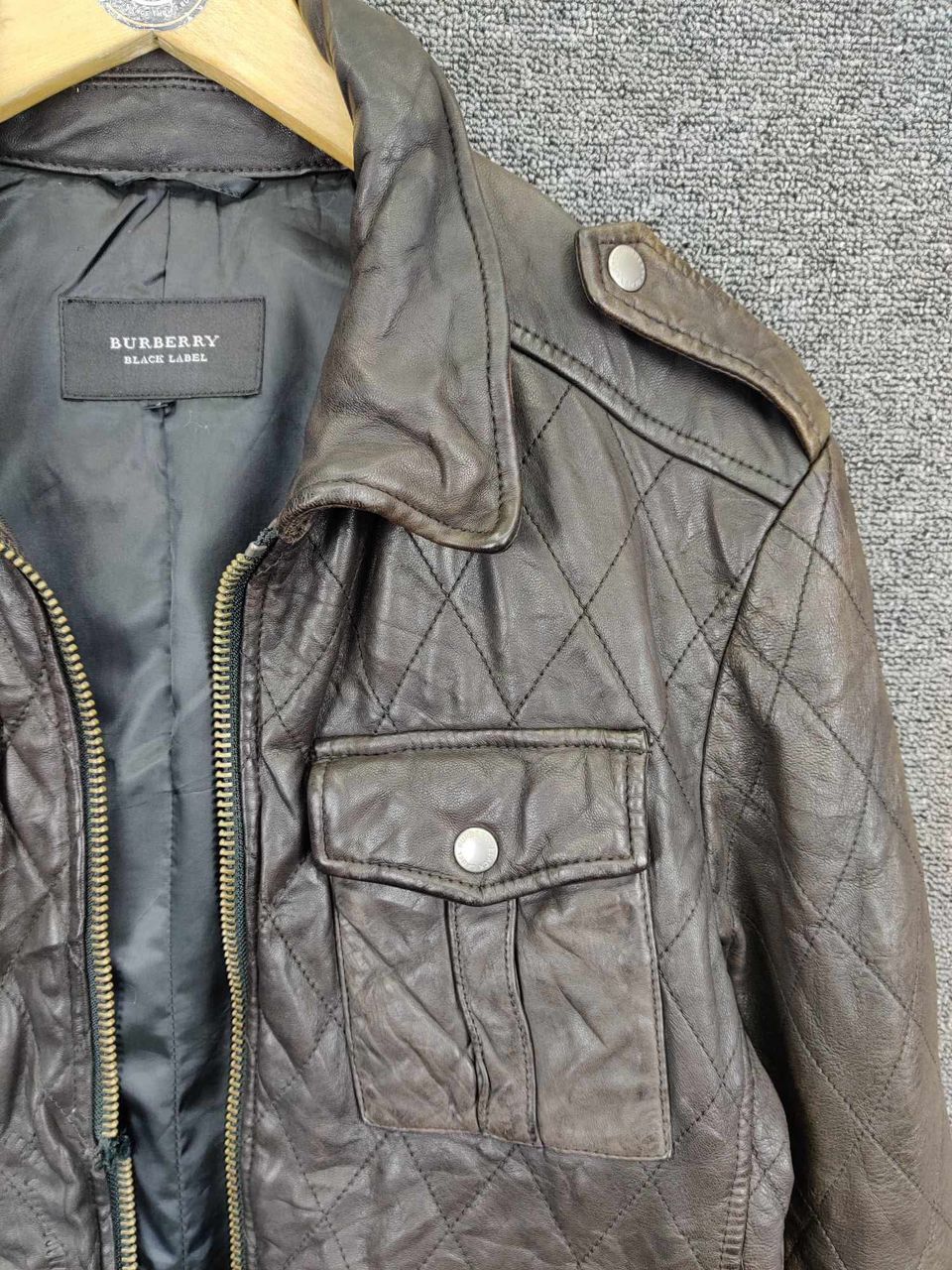 Burberry Burberry Black Label Quilted Leather Brown Jacket Size US L / EU 52-54 / 3 - 5 Thumbnail