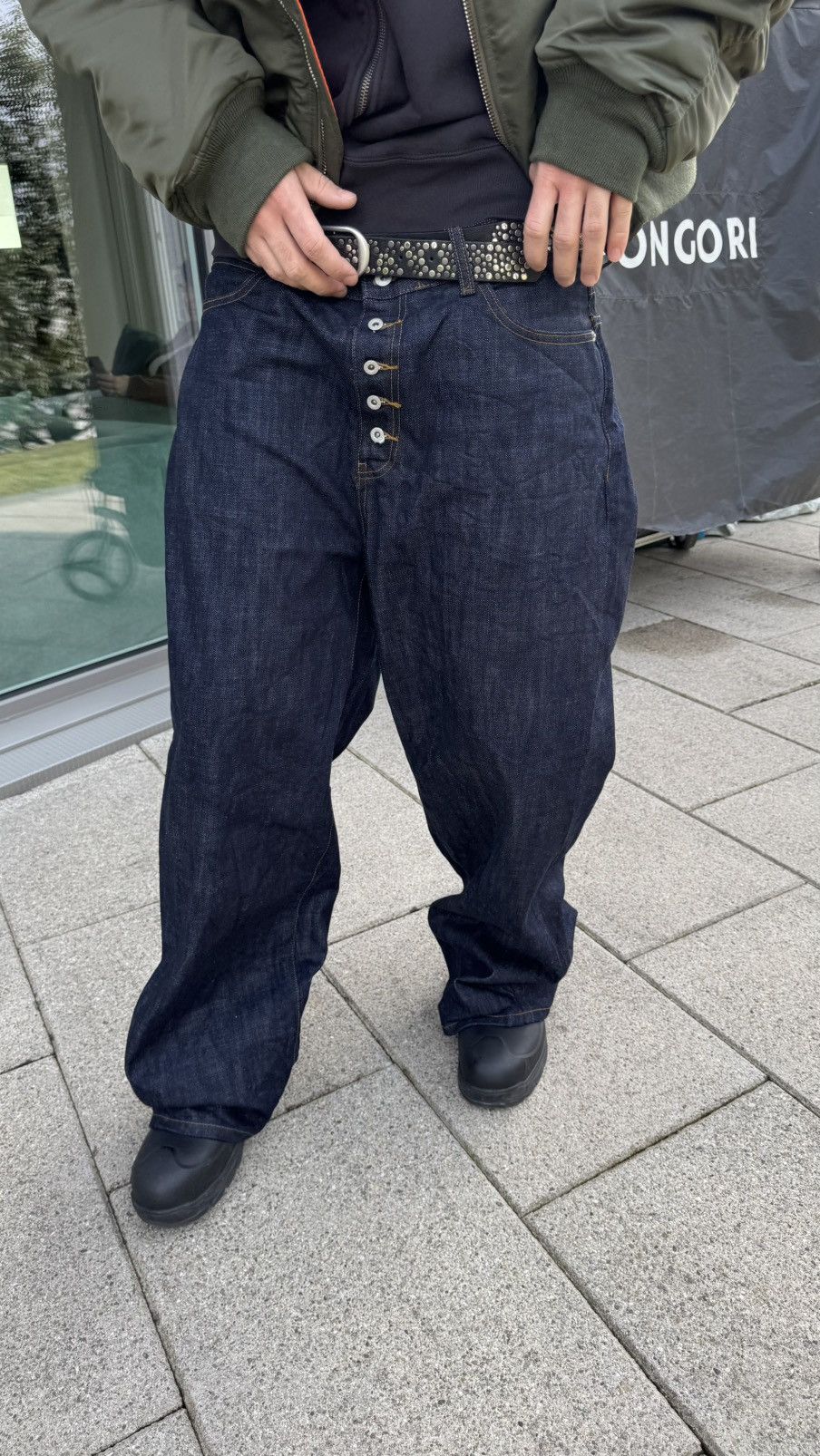 No Faith Studios nofaithstudios RAW japanese denim Loose Fit Blue