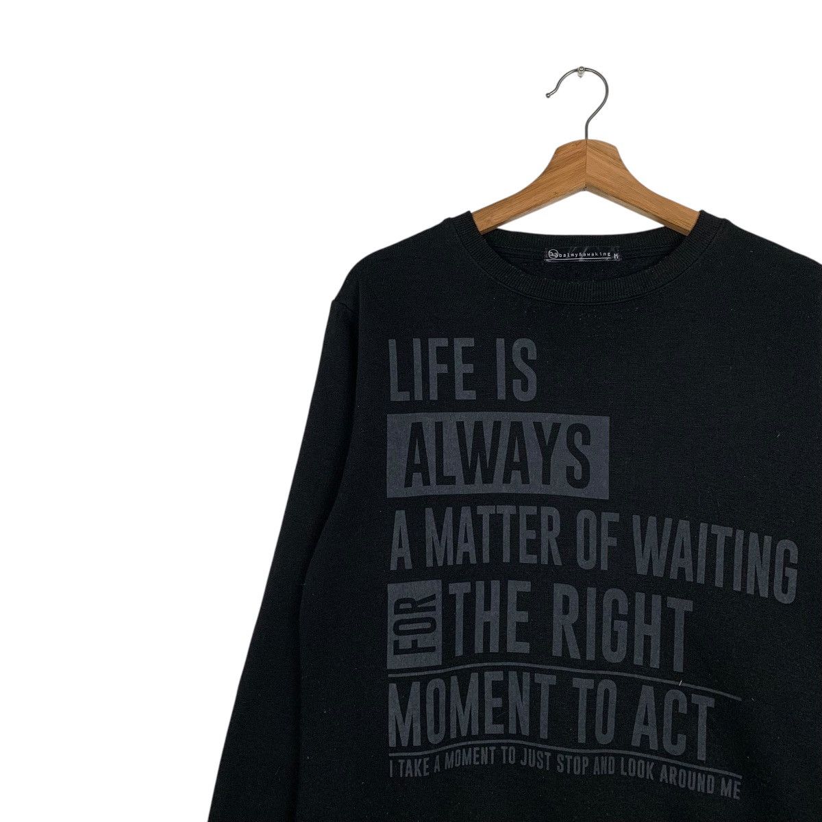 Japanese Brand Japanese Brand Poem Crewneck Sweatshirt Size US M / EU 48-50 / 2 - 6 Thumbnail