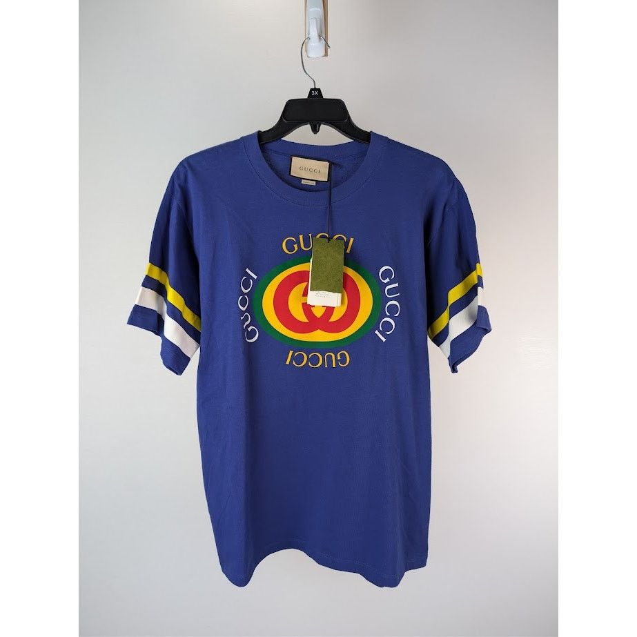 Gucci o1rshd1 Short Sleeve T-Shirt in Blue Size US M / EU 48-50 / 2 - 2 Thumbnail