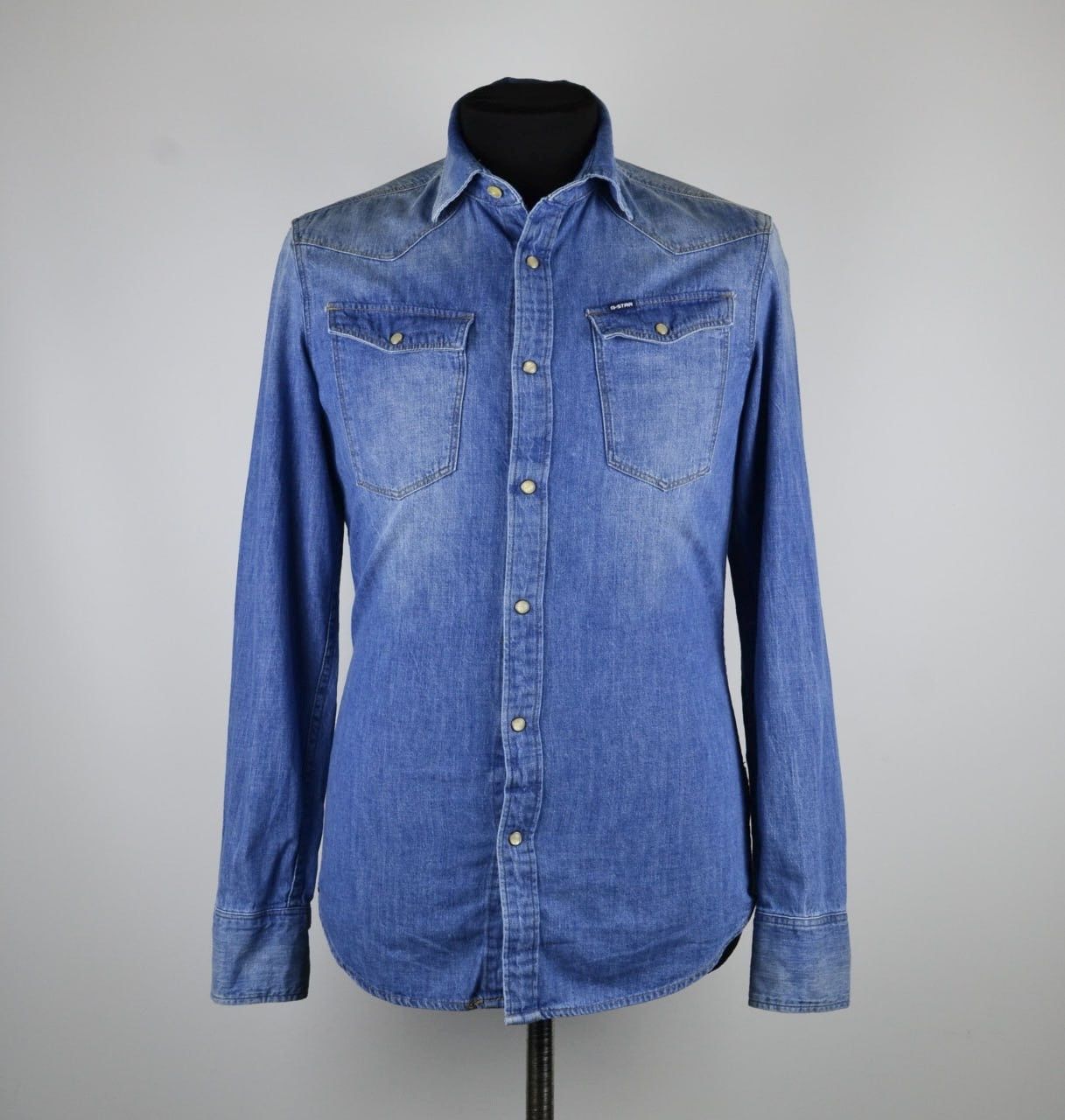 G-Star G-Star Raw Western Shirt Denim Blue Western Slim Fit Size S Size US S / EU 44-46 / 1 - 1 Thumbnail