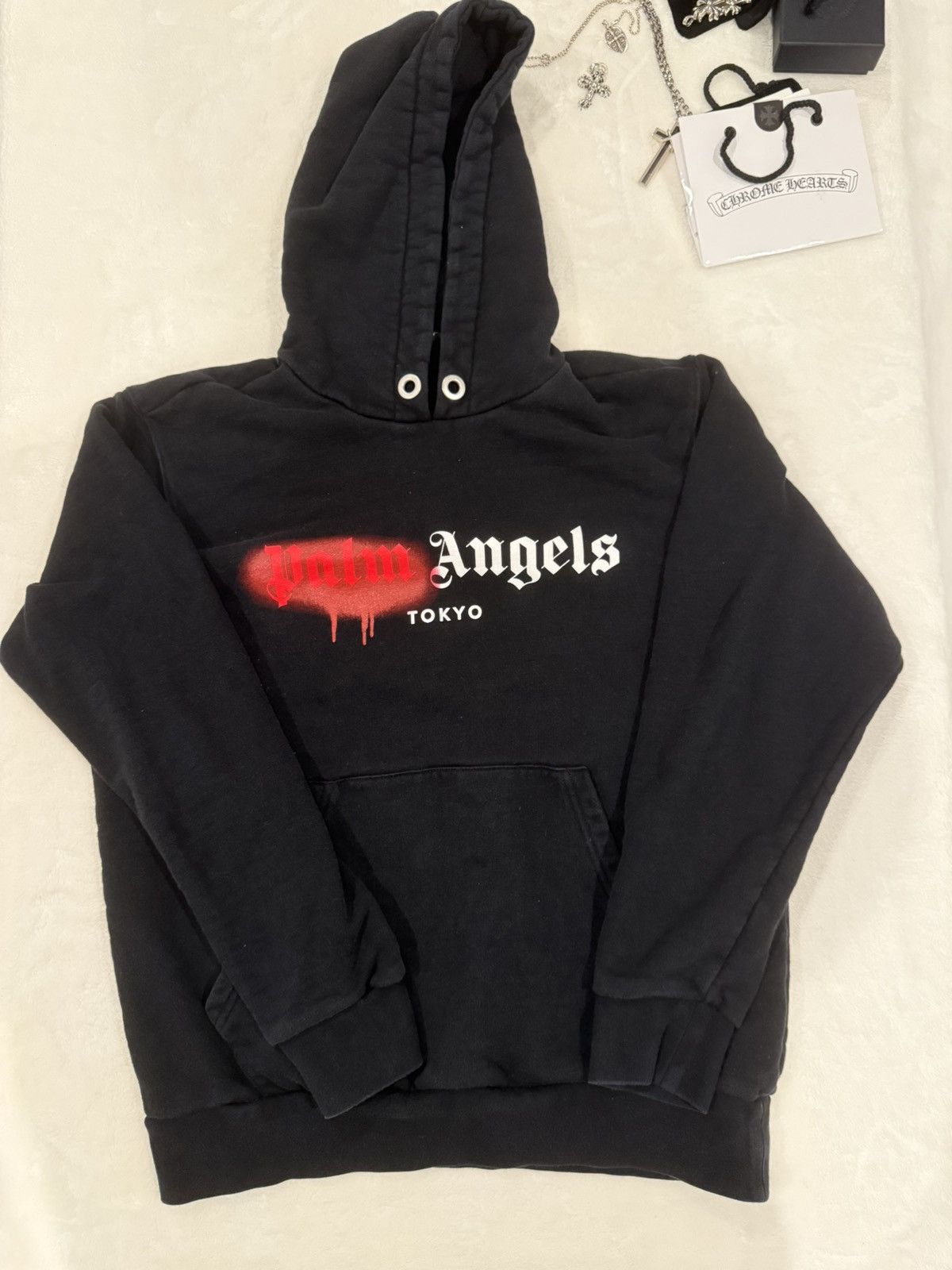 Palm Angels Tokyo Sprayed Logo Hoodie