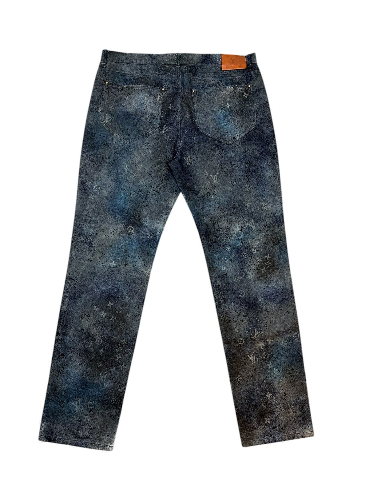 Louis Vuitton Louis Vuitton Galaxy Spray Monogram Slim Fit Jeans Virgil Size US 38 / EU 54 - 2 Thumbnail