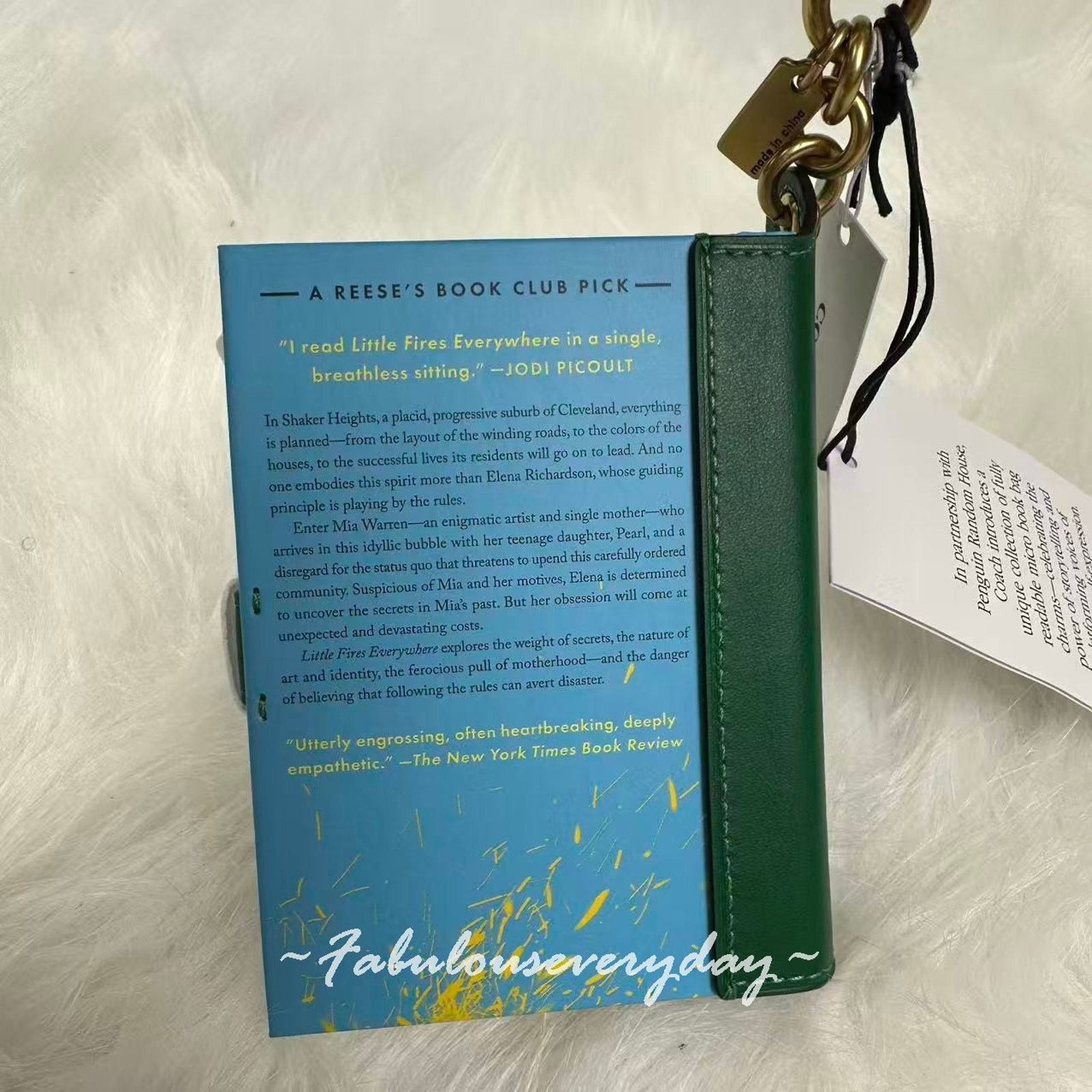 Coach Coach Little Fires Everywhere By Celeste Ng Book Bag Charm Size ONE SIZE - 3 Thumbnail