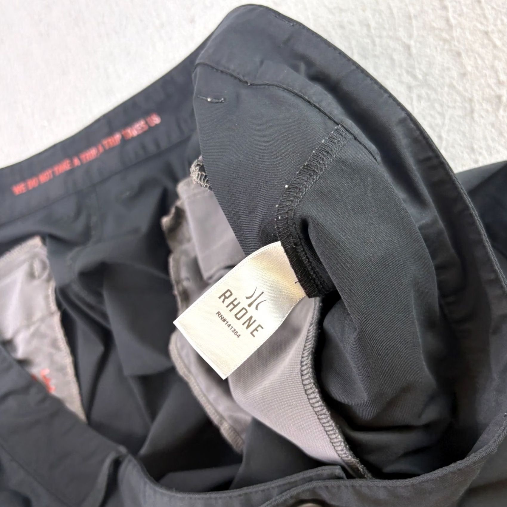 Rhone Rhone Pants Mens 40x28 Black Commuter Chino Performance Stretch Golf Casual Pants Size US 40 / EU 56 - 6 Thumbnail