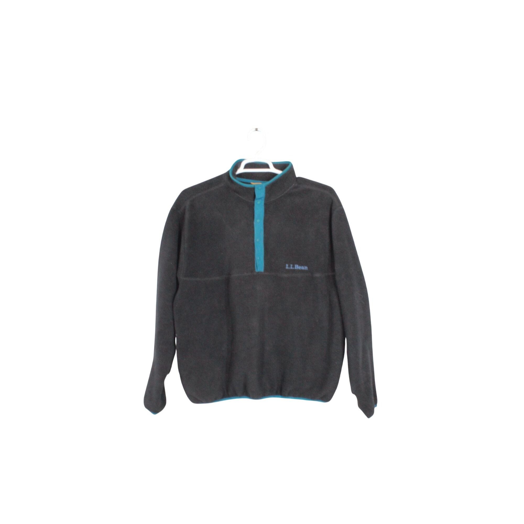 L.L. Bean LL Bean Unisex Black Pullover Fleece Sweater Unisex Size US XL / EU 56 / 4 - 1 Thumbnail