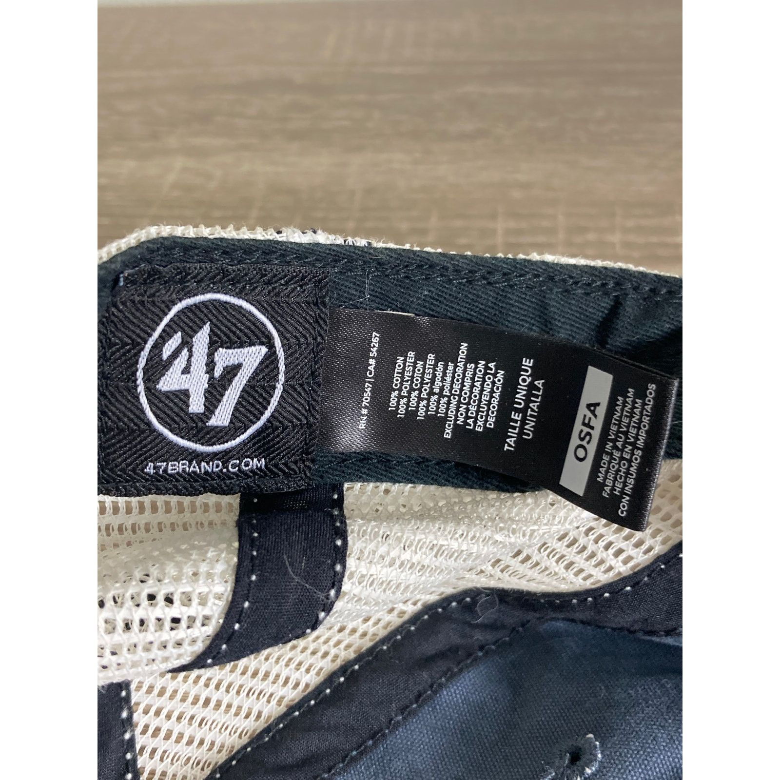 47 Brand US Open 2019 Tennis Cap '47 Brand Navy Blue Hat Size ONE SIZE - 8 Thumbnail