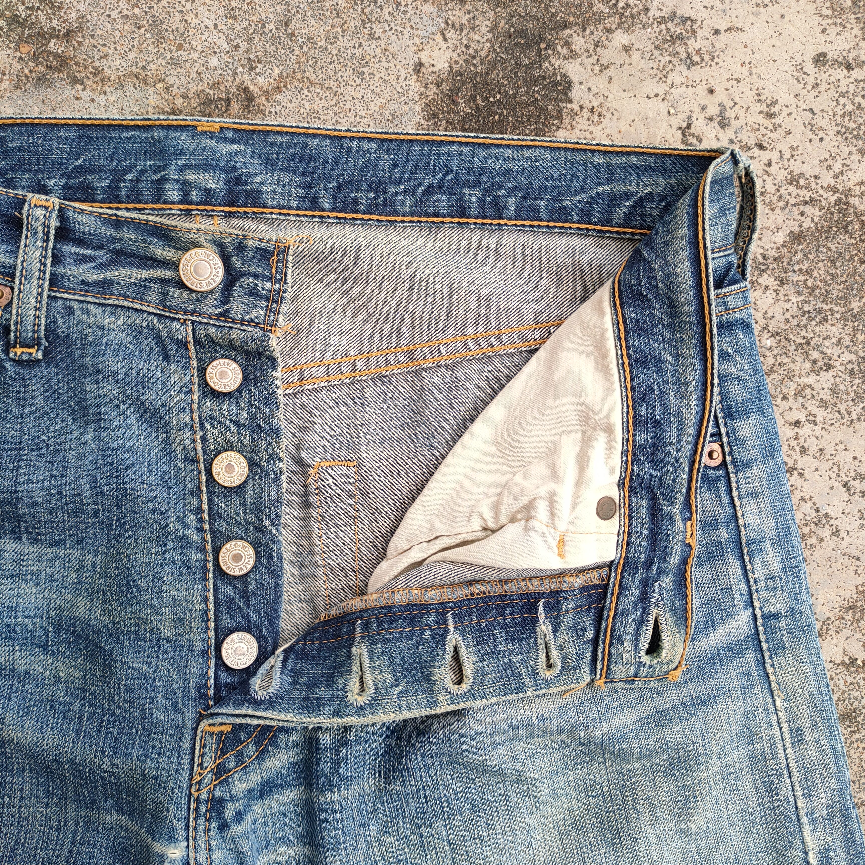 Levi's vintage Levi's 501 faded jeans denim pants Size US 33 - 6 Thumbnail