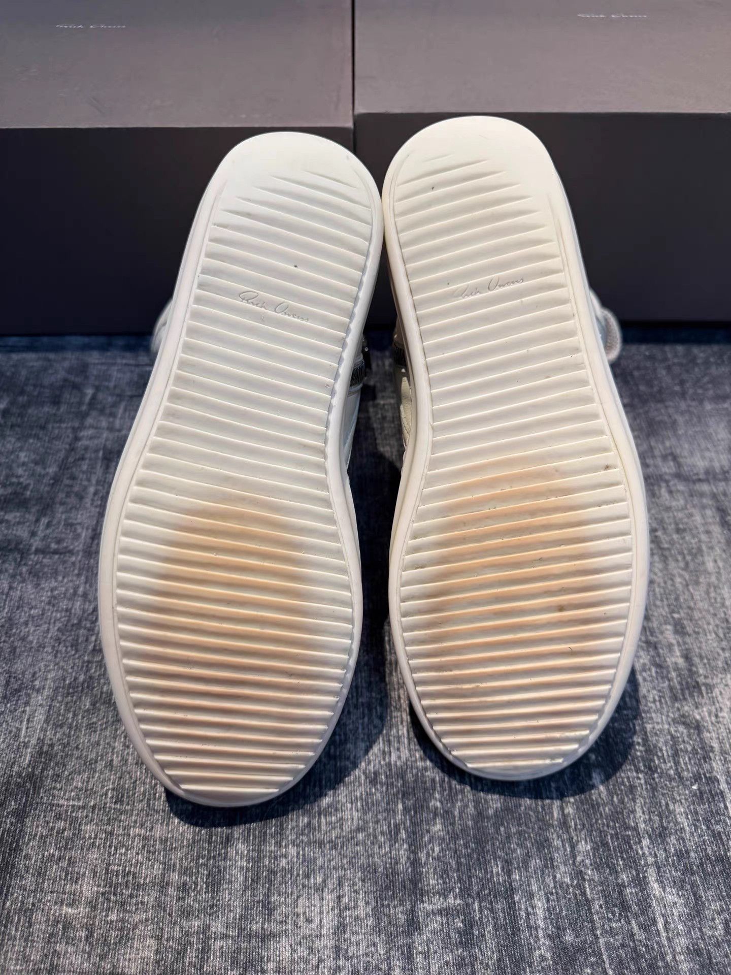 Rick Owens Rick Owens Mainline White Reverse Triangle with Thick Laces Size US 9 / EU 42 - 4 Thumbnail