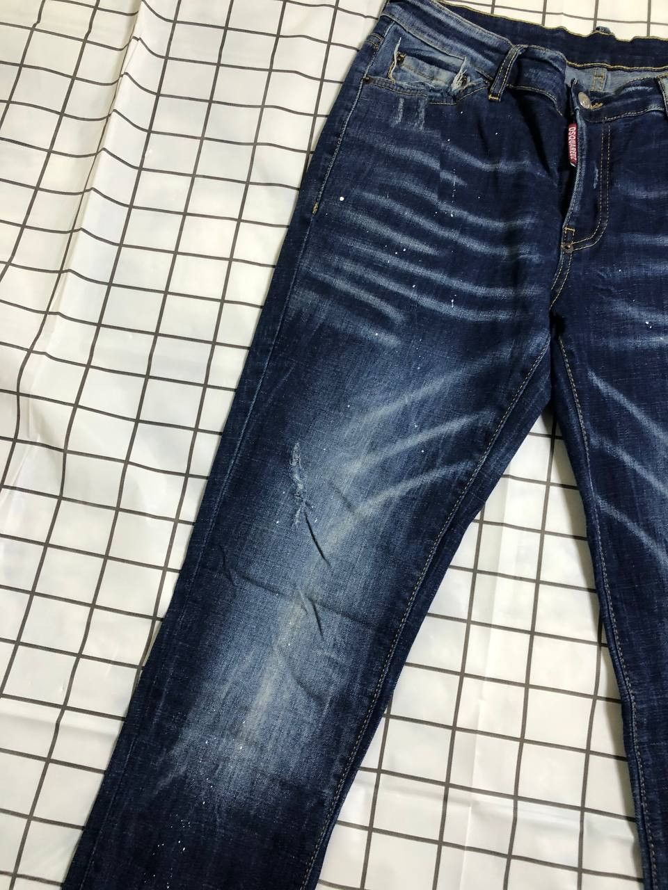 Dsquared2 Dsquared2 Vintage Floral Fish Pockets Distressed Denim Jeans Size US 32 / EU 48 - 2 Thumbnail