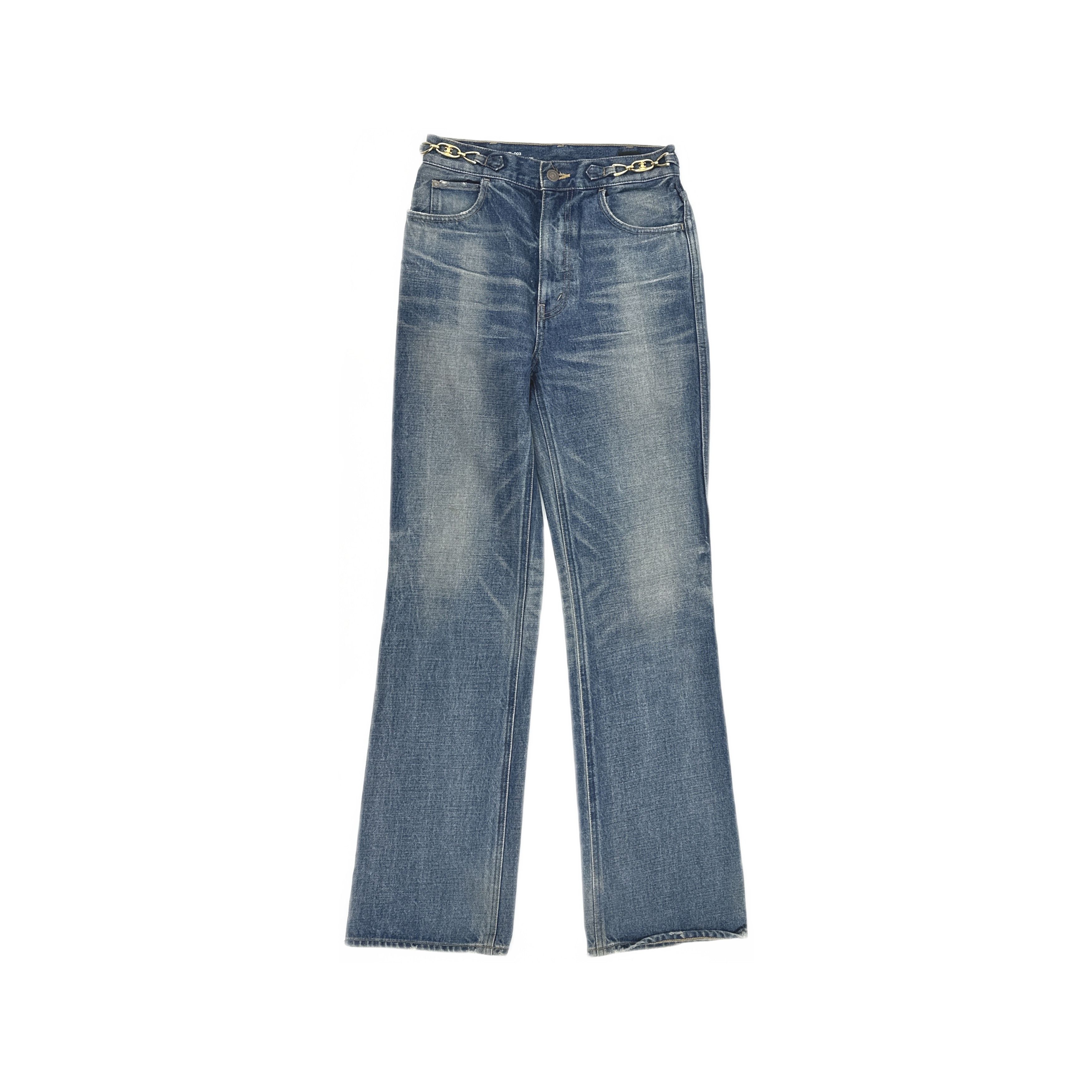 Celine Celine Chain Detail Jeans Size 27 Size 27" / US 4 / IT 40 - 1 Thumbnail