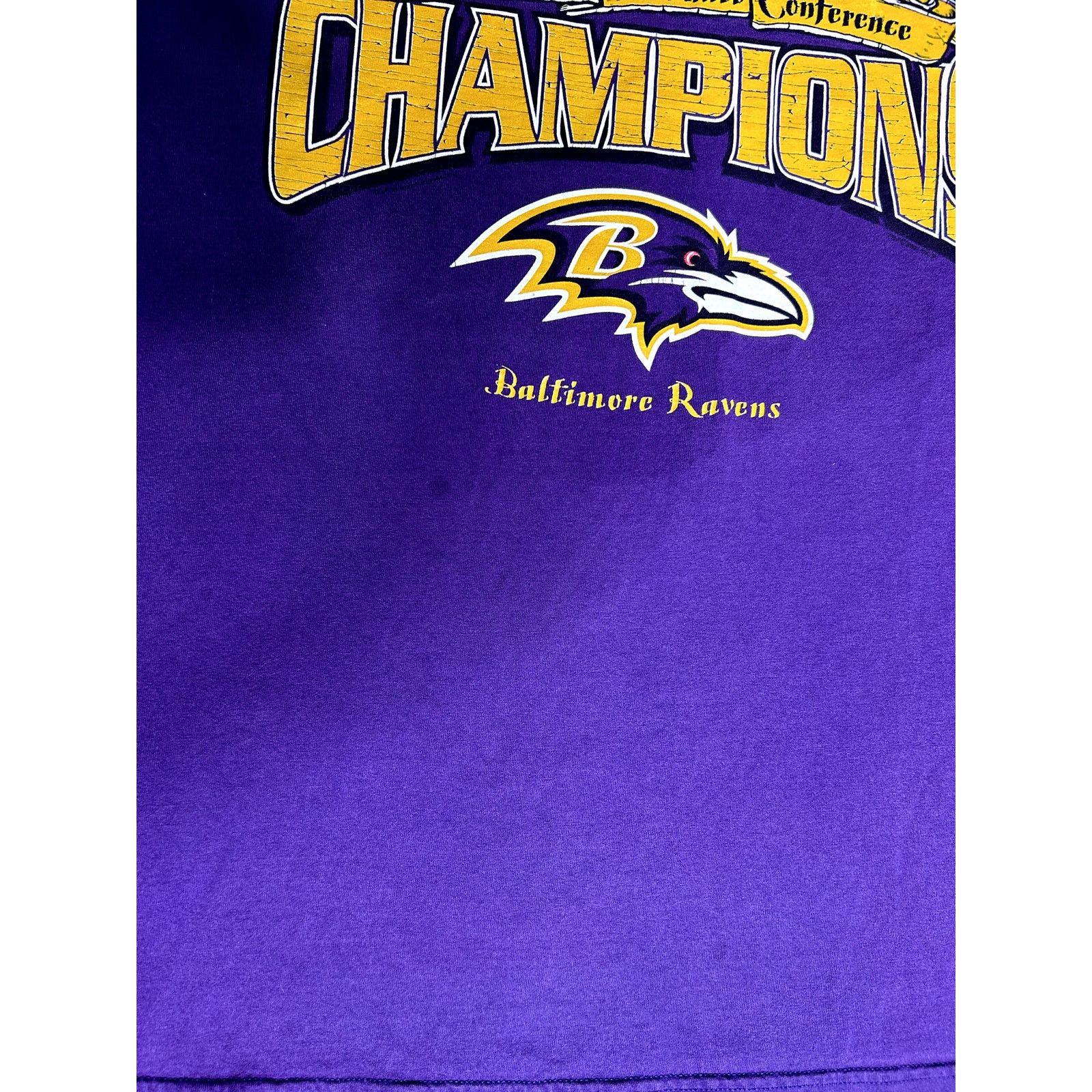 Lee × NFL × Vintage Vintage Lee Sport Baltimore Ravens NFL AFC Champions T-Shirt Size US M / EU 48-50 / 2 - 5 Thumbnail