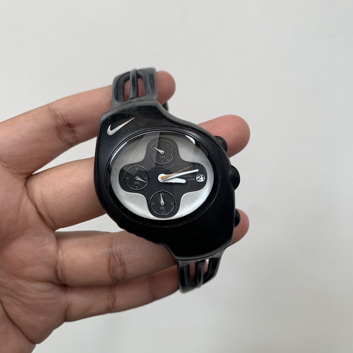 image of Nike Triax Sport Chronograph(Vd57-5000) in Black, Men's