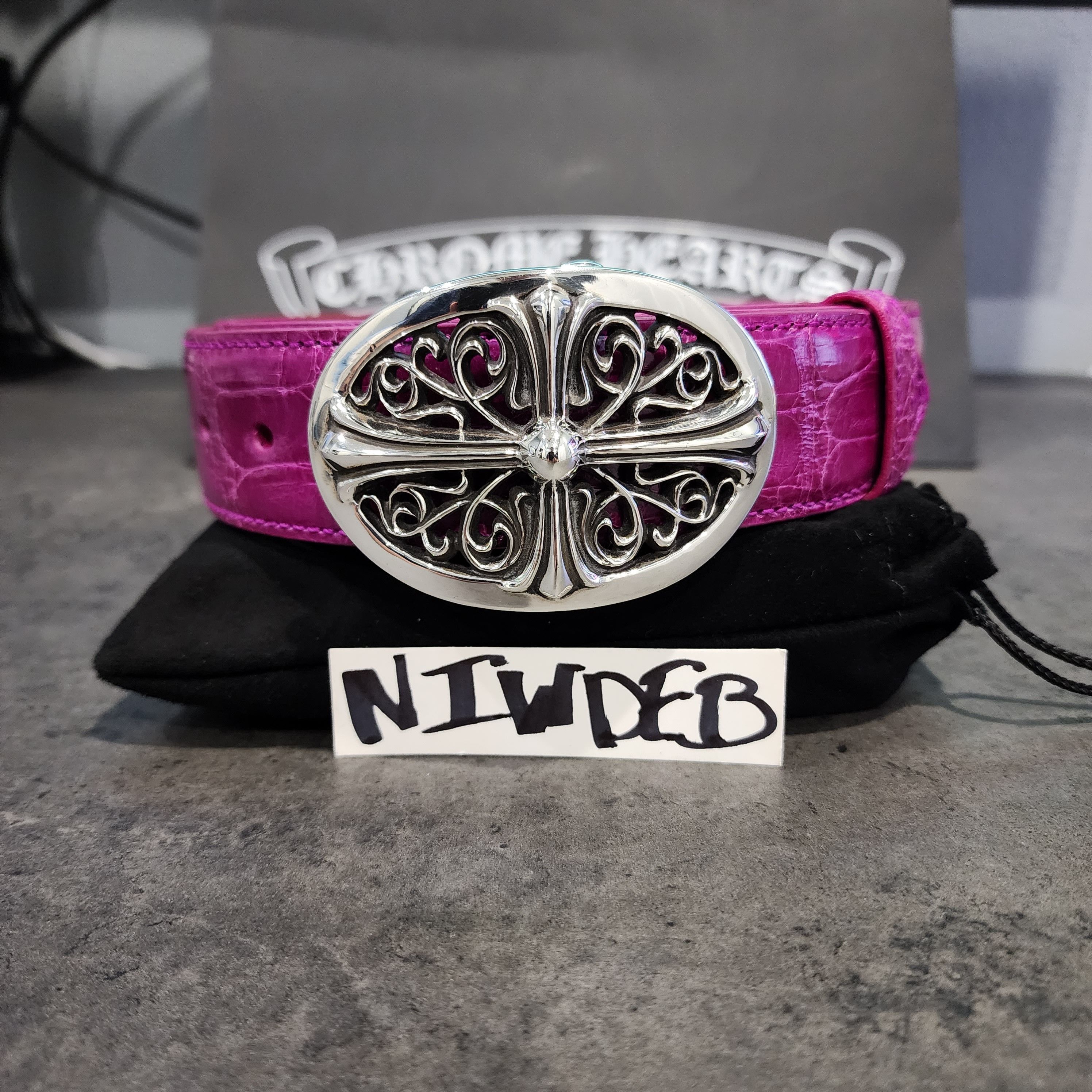 Chrome Hearts Chrome Hearts Classic Oval Cross Belt w/ extra belt strap