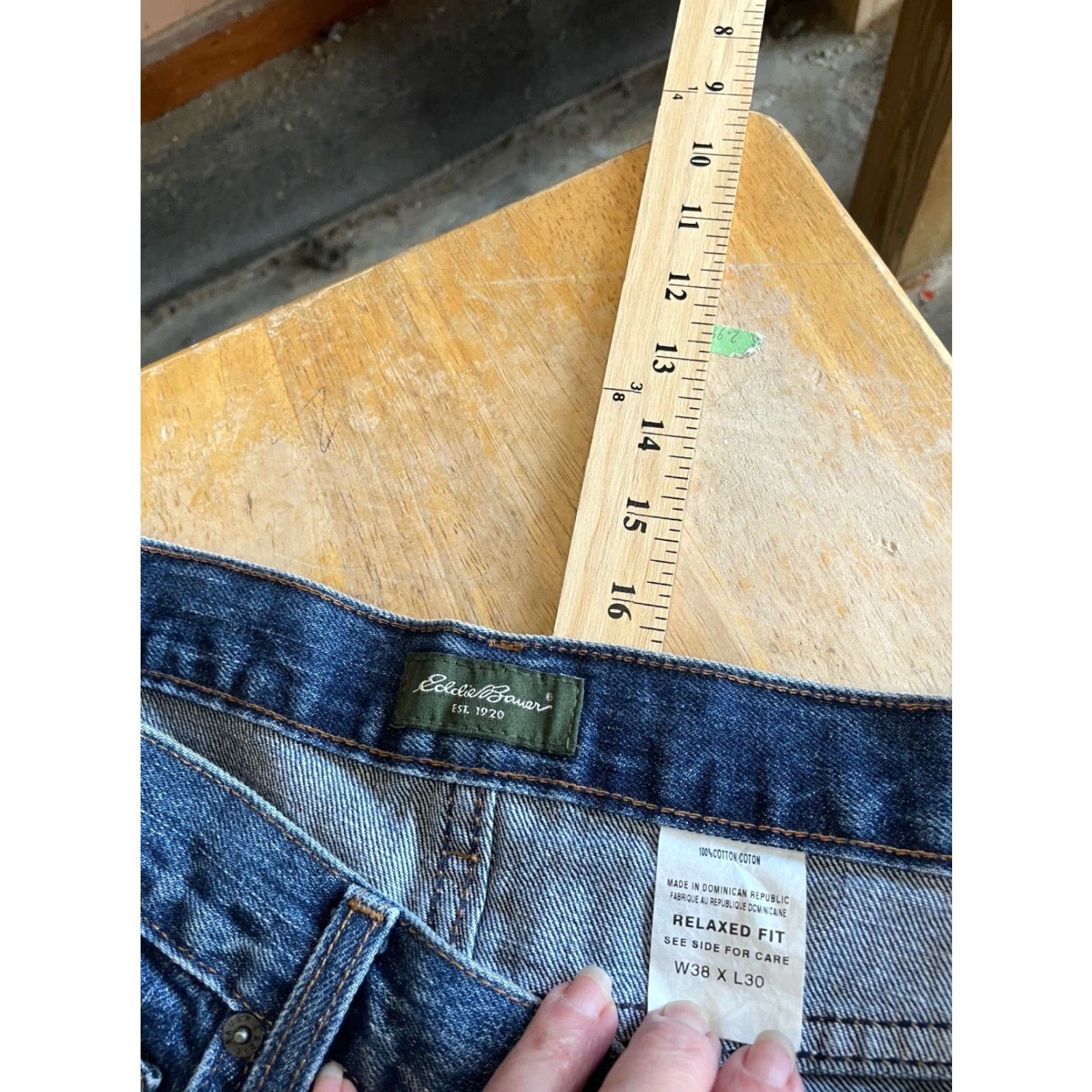 Eddie Bauer Eddie Bauer Jeans Men's 38x30 Relaxed Straight Leg Denim Blue Regular 5-Pocket Classic Fit Vintage: No Size US 38 / EU 54 - 7 Thumbnail