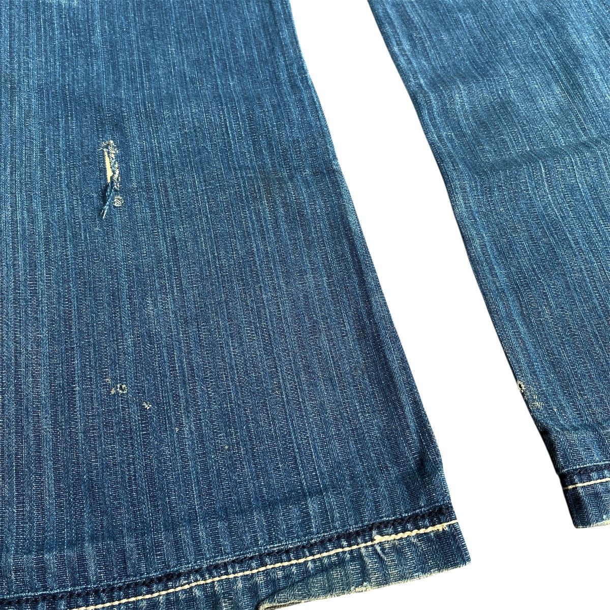 Tornado Mart Crazy Vintage Y2K Antik Denim Distressed Flared Jeans 2000s Size US 31 - 8 Thumbnail