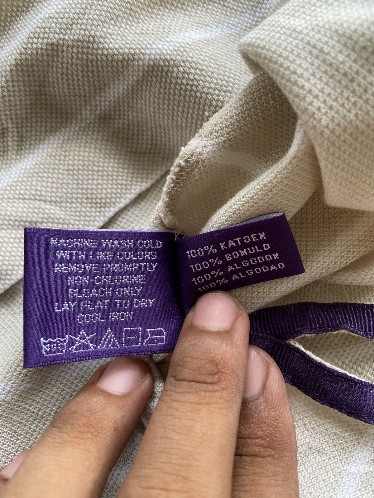 Ralph Lauren Purple Label Ralph Lauren Purple Label - Stripe Boxy Polo Shirt Size US L / EU 52-54 / 3 - 7 Thumbnail