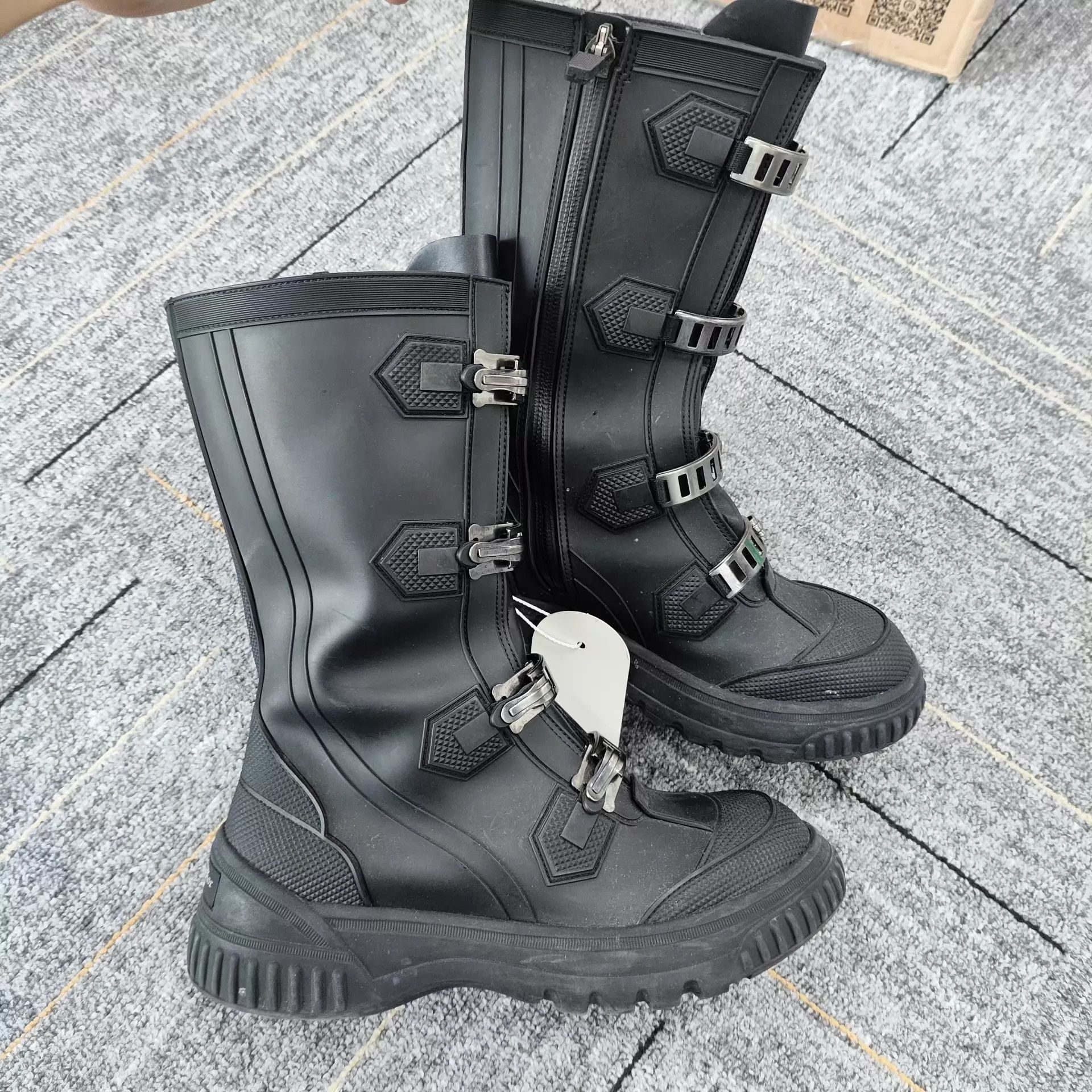 Dior Dior Black Leather Boots Size 35 Size US 4.5 / IT 34.5 - 1 Thumbnail