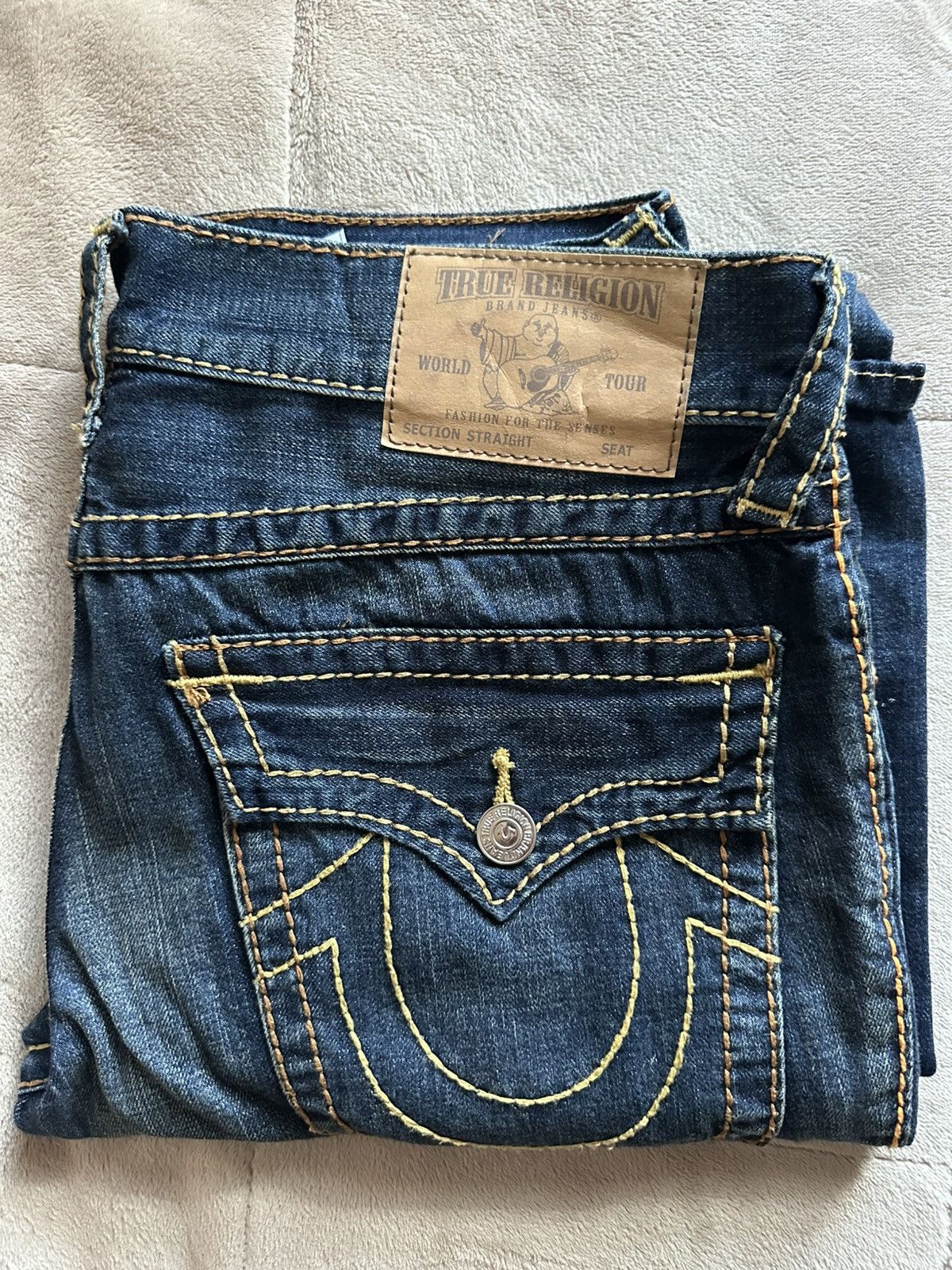 True Religion Straight Flap Big T Jean Size US 31 - 2 Thumbnail