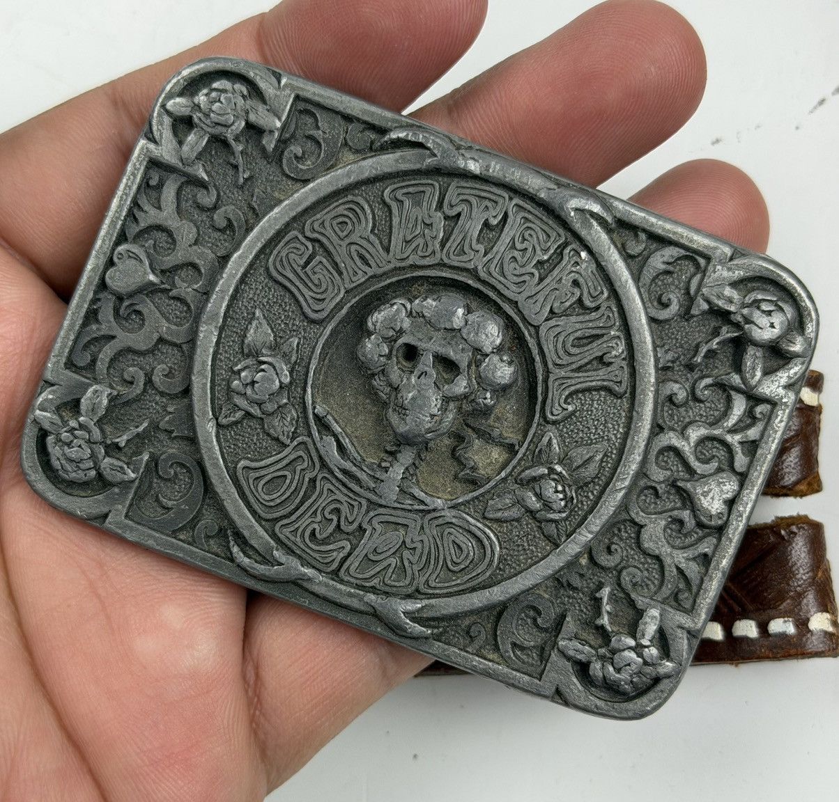 Grateful Dead vintage grateful dead big buckle belt tc53 Size 36 - 8 Thumbnail