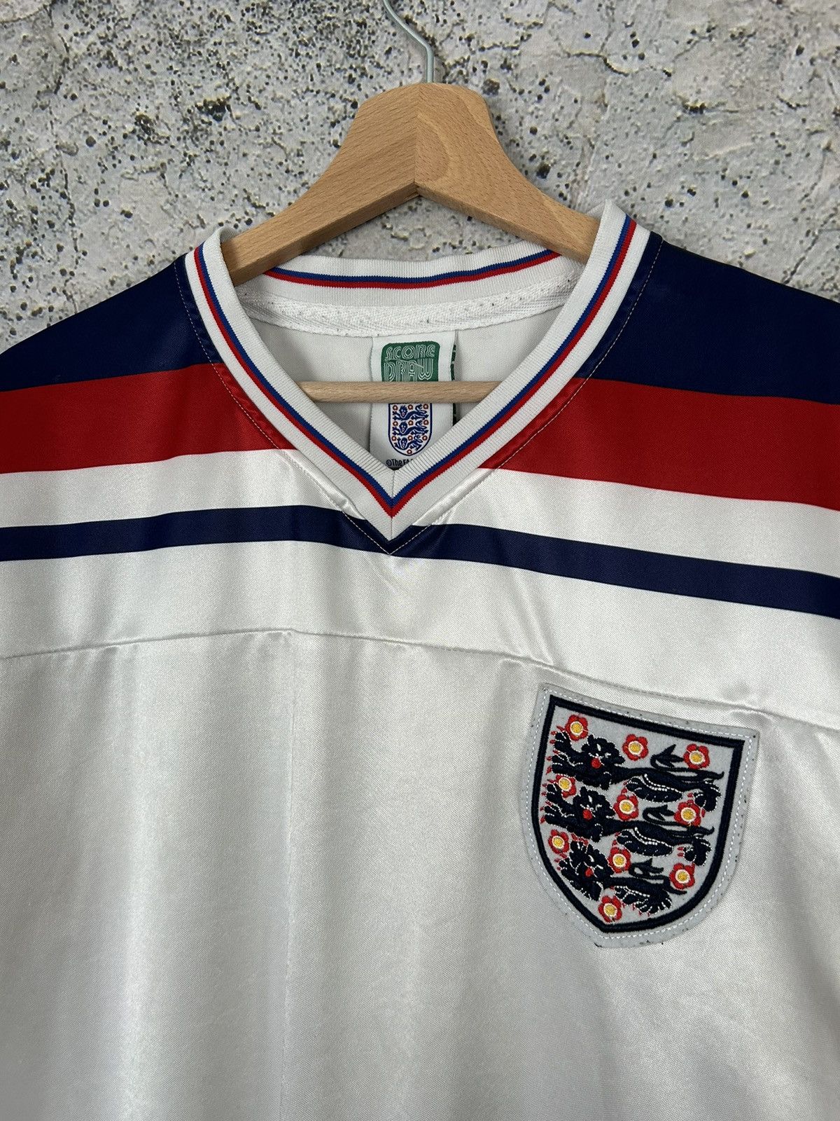 Vintage England Soccer Draw Jersey Football Retro Hype 90s Y2K Size US L / EU 52-54 / 3 - 3 Thumbnail