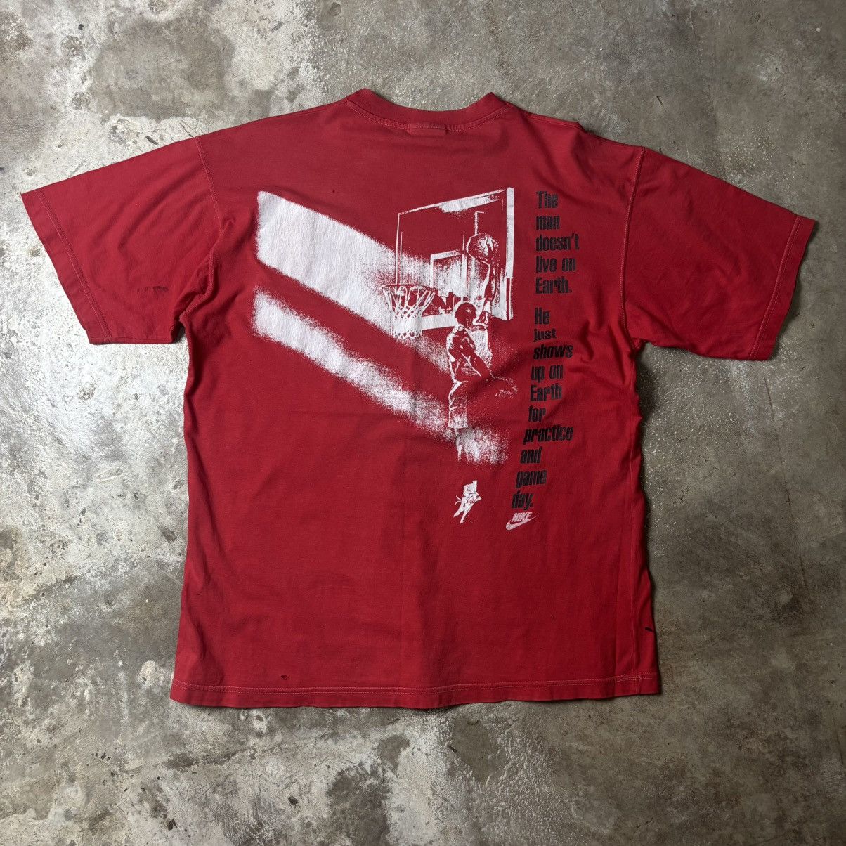 Jordan Brand × Nike × Vintage VINTAGE NIKE JORDAN T-SHIRT Size US M / EU 48-50 / 2 - 2 Thumbnail