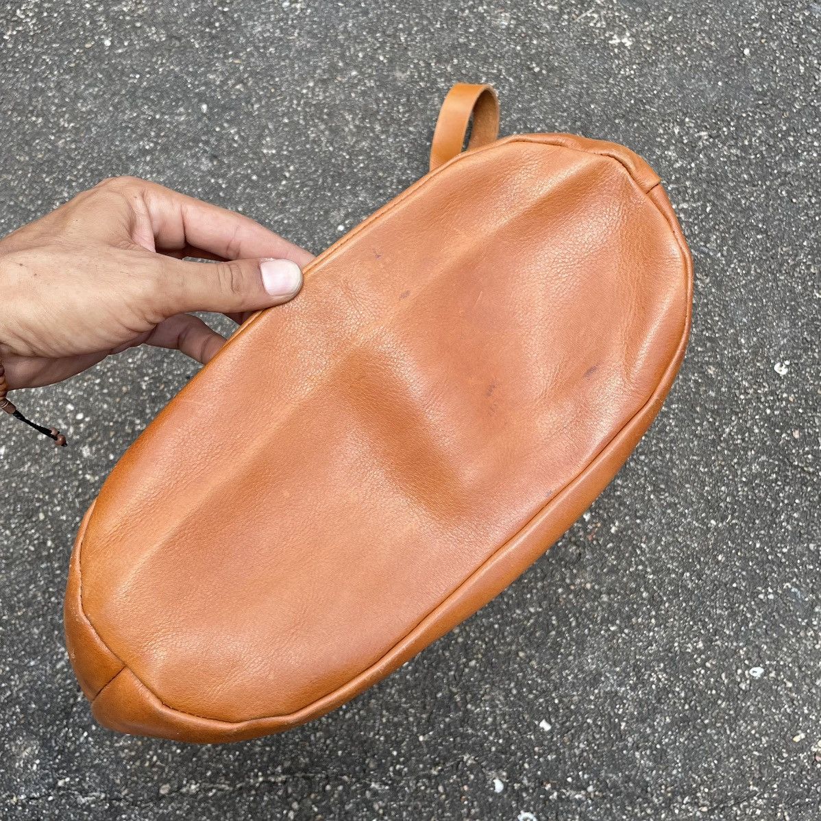 Japanese Brand Tideway Japan Full Leather Oversized Crossbody Size ONE SIZE - 9 Thumbnail