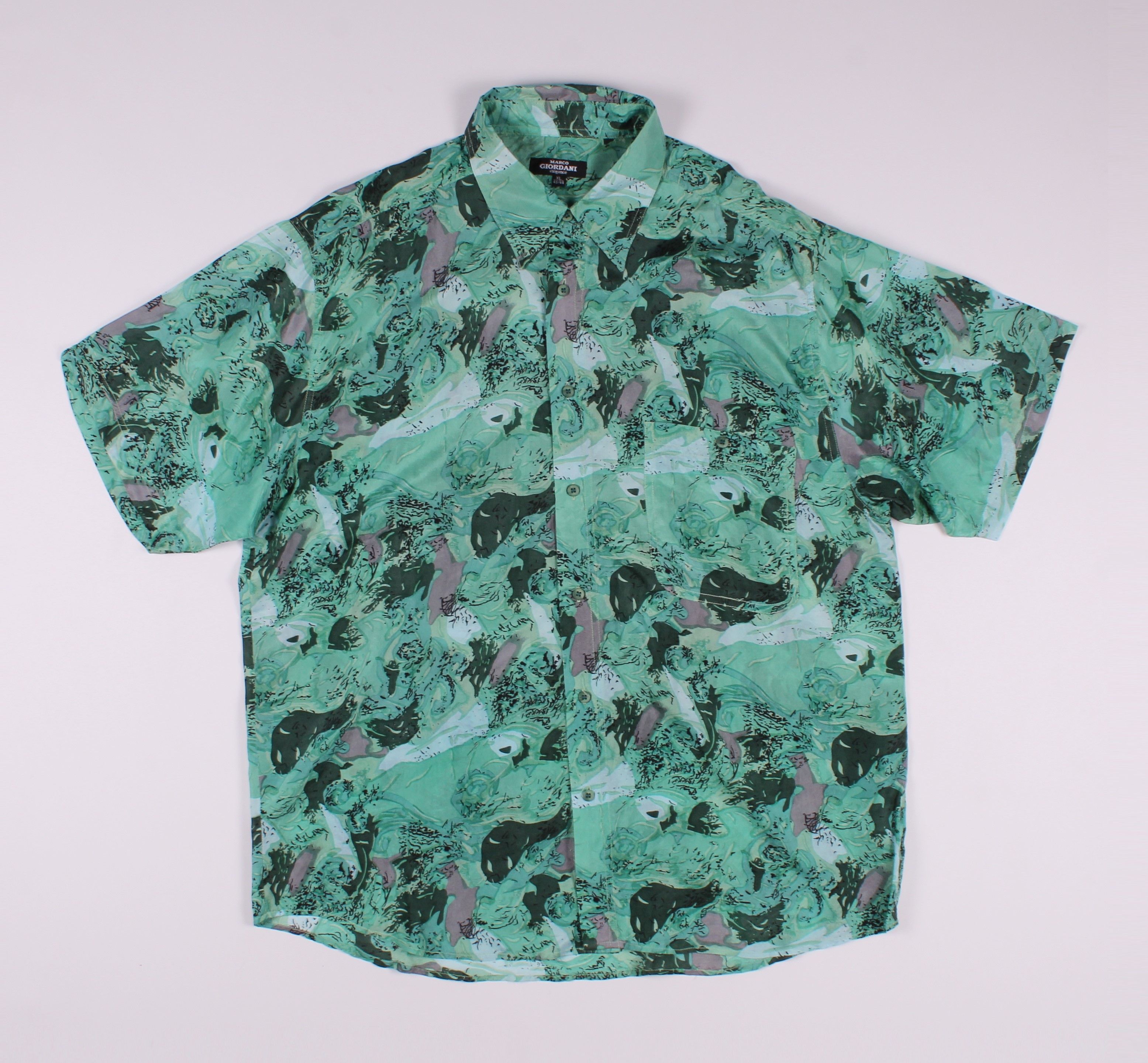Vintage Vintage Marco Giordani Abstract Pattern Light Silk Shirt Size US XL / EU 56 / 4 - 1 Thumbnail