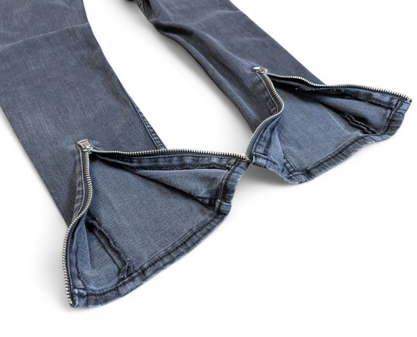 Acne Studios ACNE STUDIOS Skinny Jeans w/ Ankle Zippers Skin 5 Pistol Size 26" / US 2 / IT 38 - 6 Thumbnail