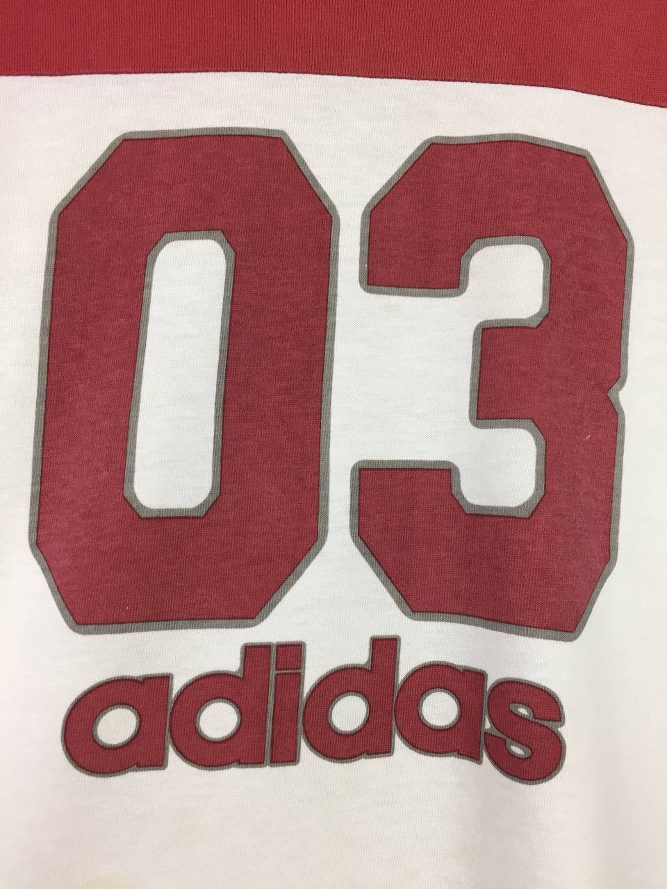 Adidas Vtg Adidas 03 Block Logo Two-Tone Long Sleeve Tee Size US L / EU 52-54 / 3 - 6 Thumbnail