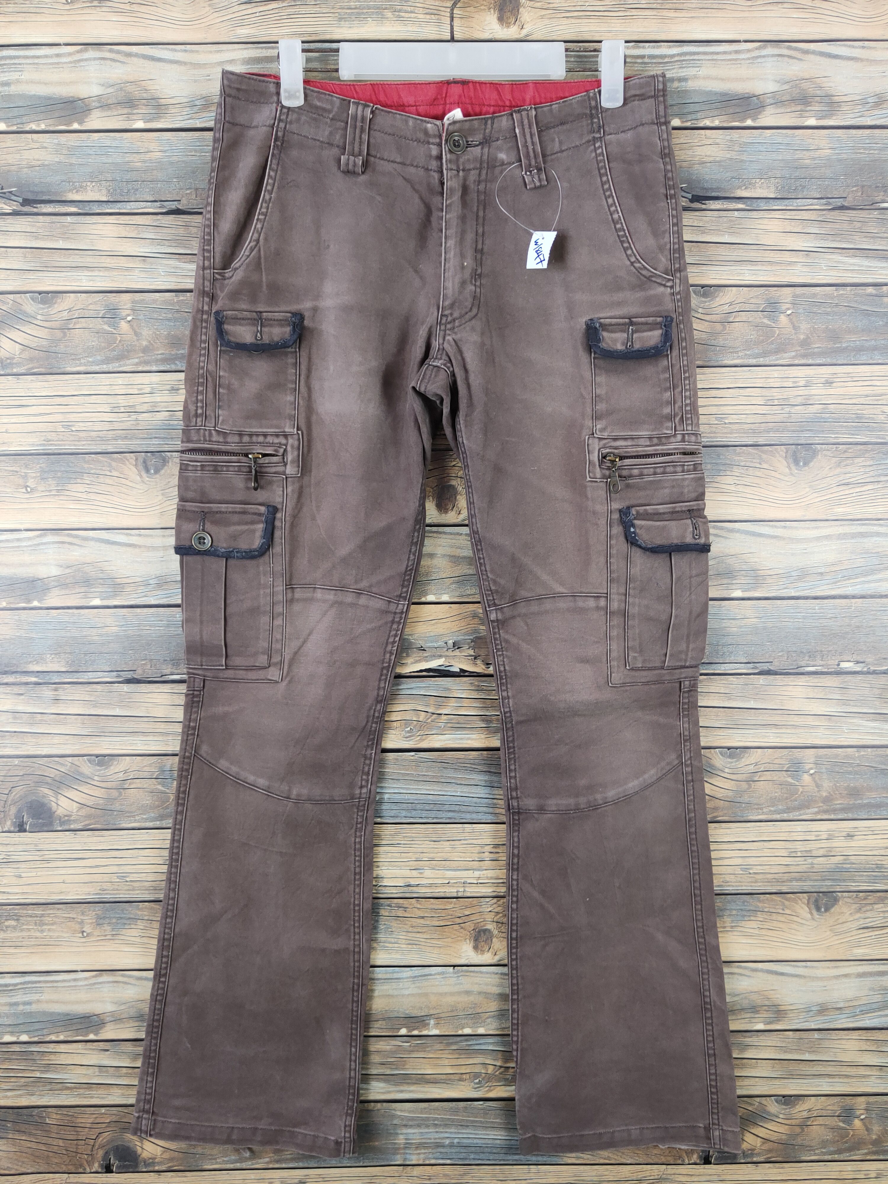 Japanese Brand DL Daily News Brown Multipocket Tactical Cargo Pants #W1847 Size US 30 / EU 46 - 1 Thumbnail