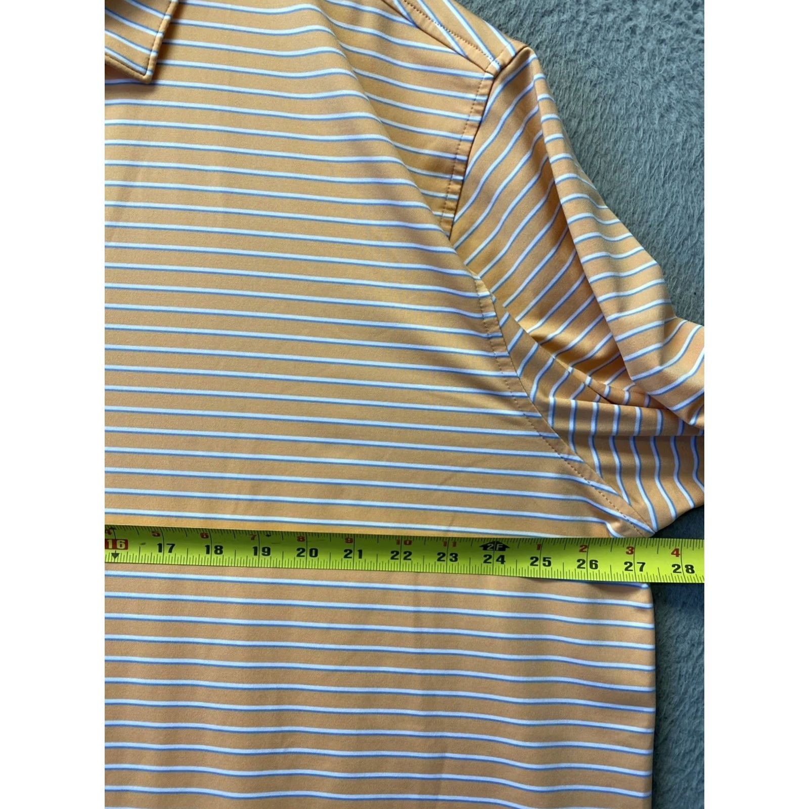 Peter Millar Peter Millar Golf Polo Shirt Men’s 2XL Orange Striped Summer Comfort /0709 Size US XXL / EU 58 / 5 - 3 Thumbnail