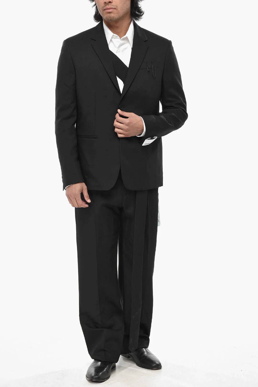 Off-White og1mm0426 Twill Blazer in Black Size US S / EU 44-46 / 1 - 4 Thumbnail