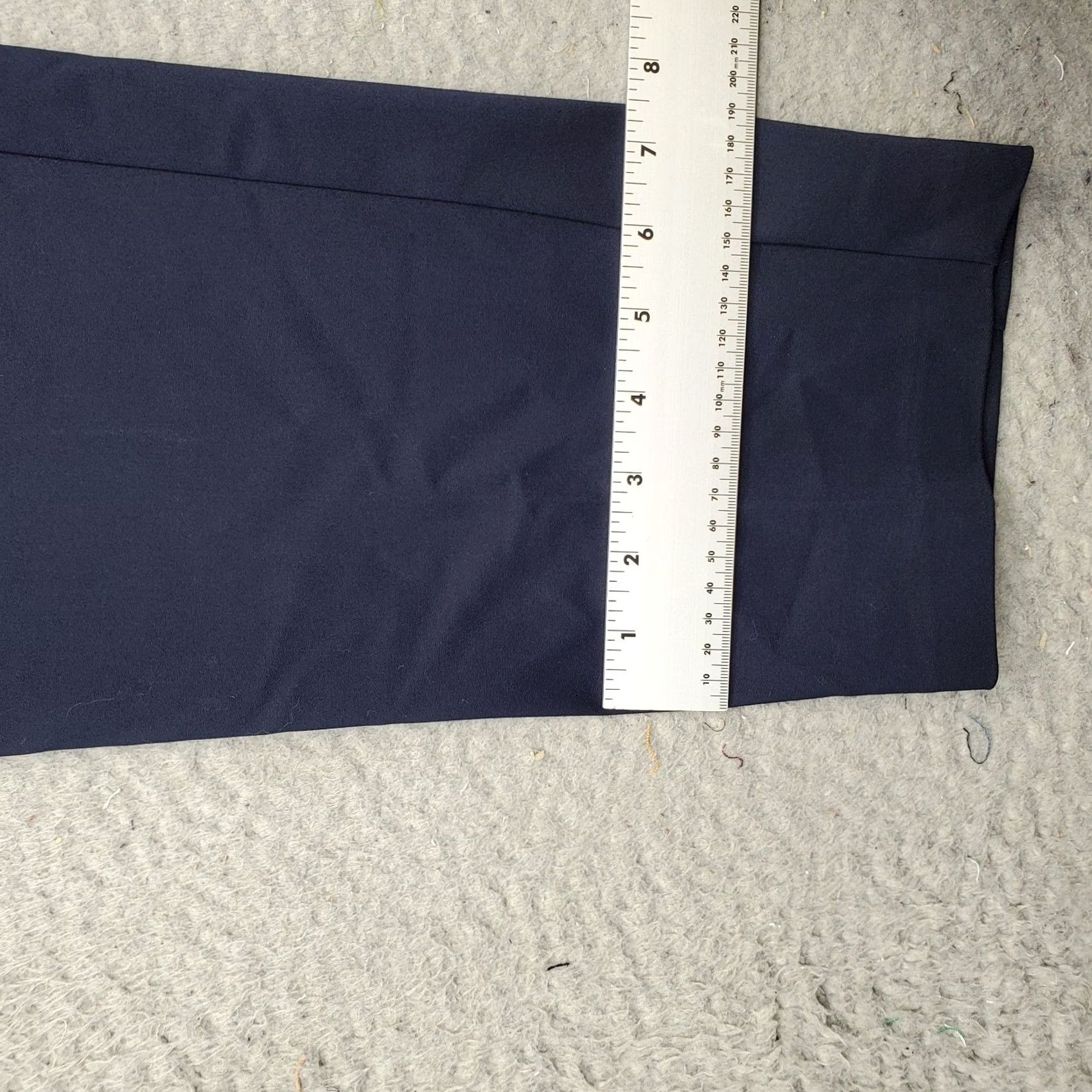 Vintage Rafaella Curvy Pants Womens 8 Navy Cotton Slash Pocket Straight Leg Hook & Eye Pants Womens Size 8 Navy Cotton Straight Leg Hook & Eye Size 30" / US 8 / IT 44 - 5 Thumbnail