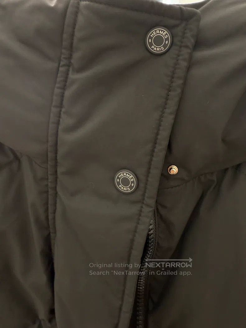 Hermes Hermes Winter black mid-length down jacket Size S / US 4 / IT 40 - 3 Thumbnail